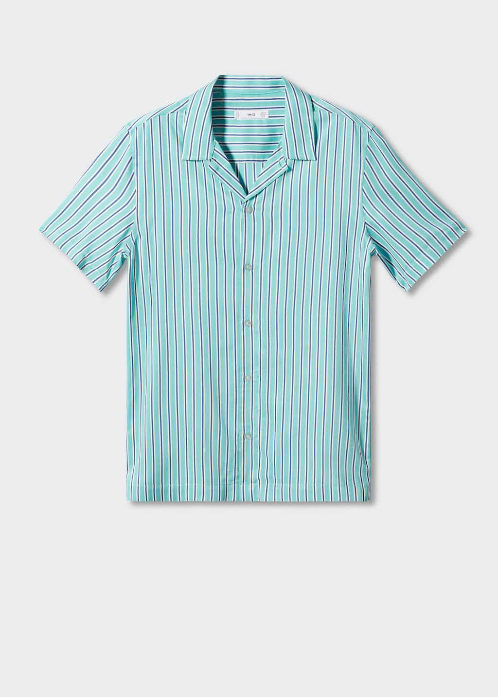 Regular-fit striped bowling shirt - Article without model