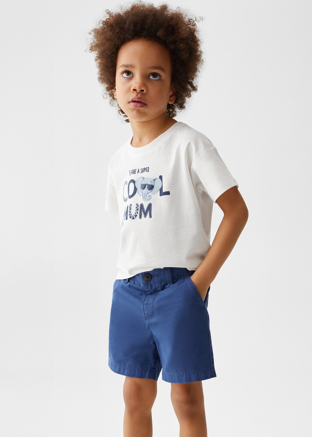 Cotton Bermuda shorts - Medium plane