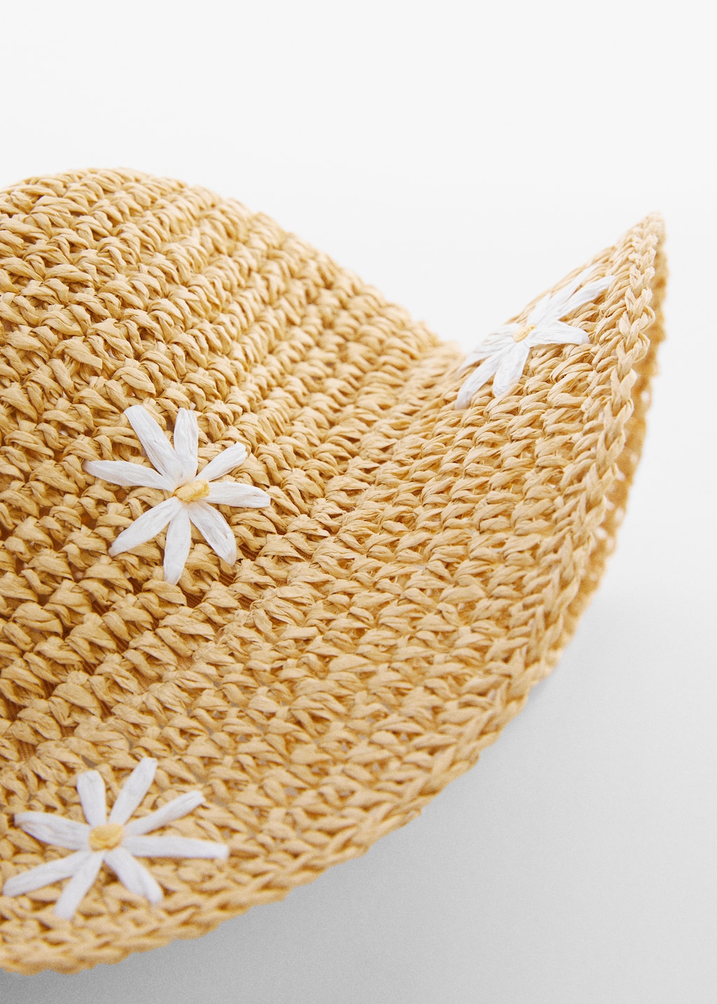 Flowers straw hat - Medium plane