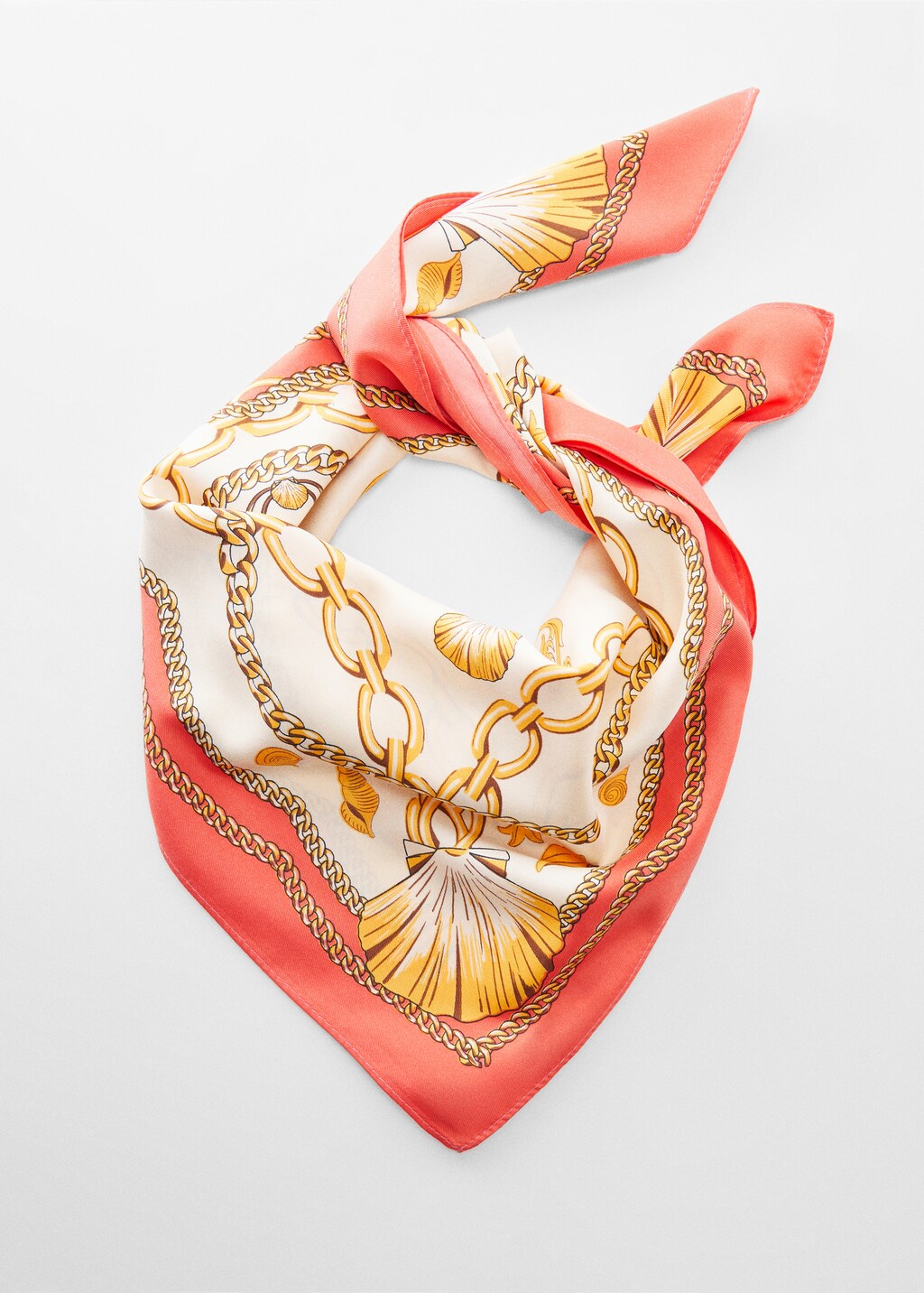 Chain printed scarf - Details of the article 1