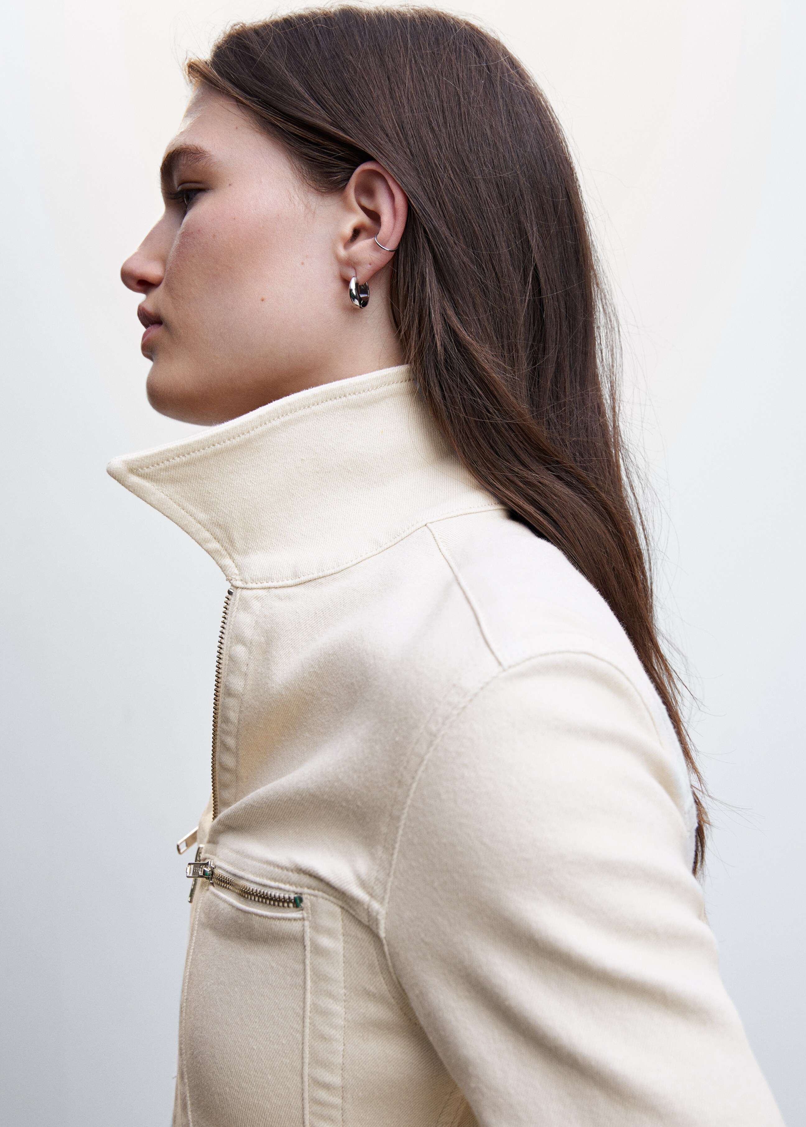 Rounded hem jacket - Details of the article 1