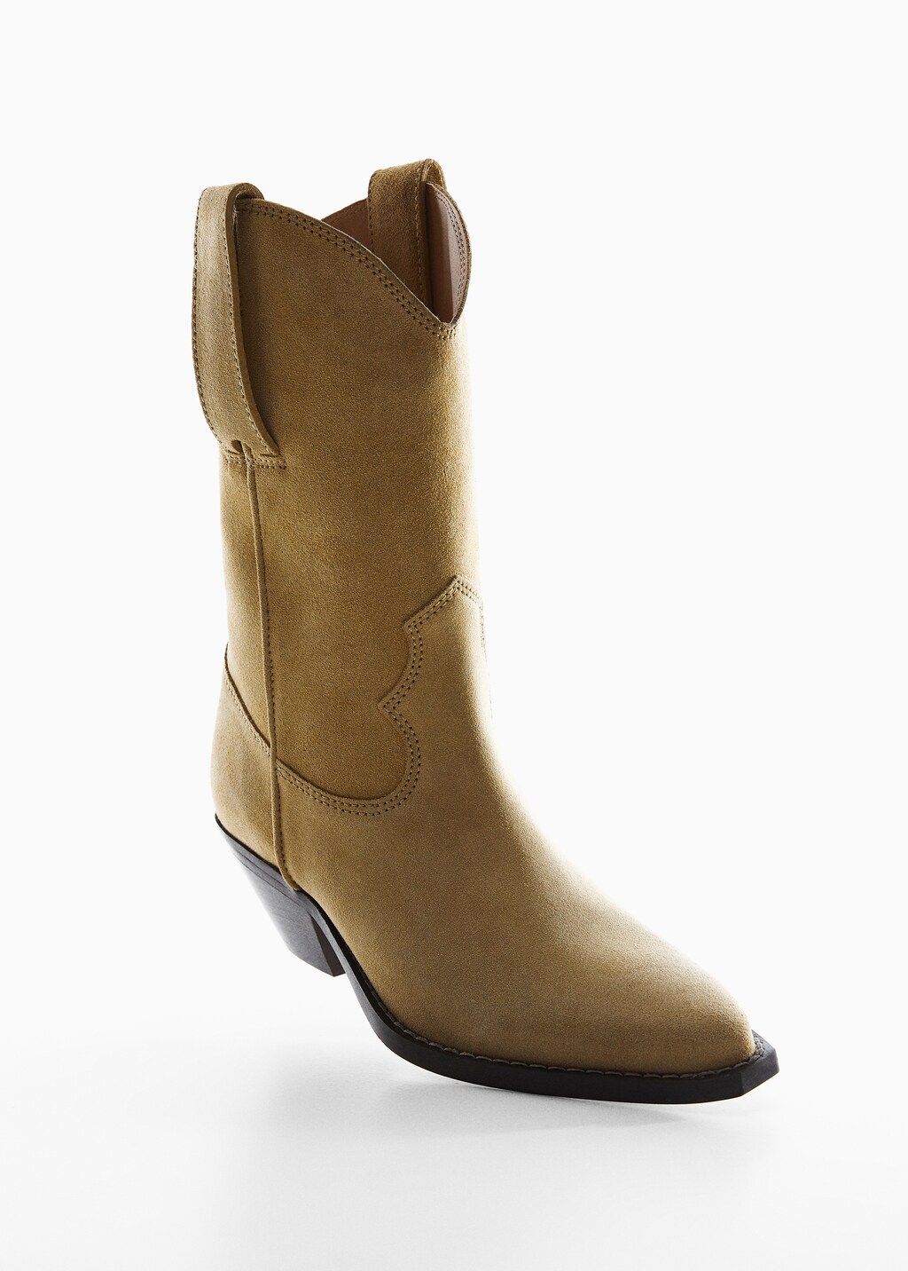 Cowboy-style leather ankle boots - Details of the article 5