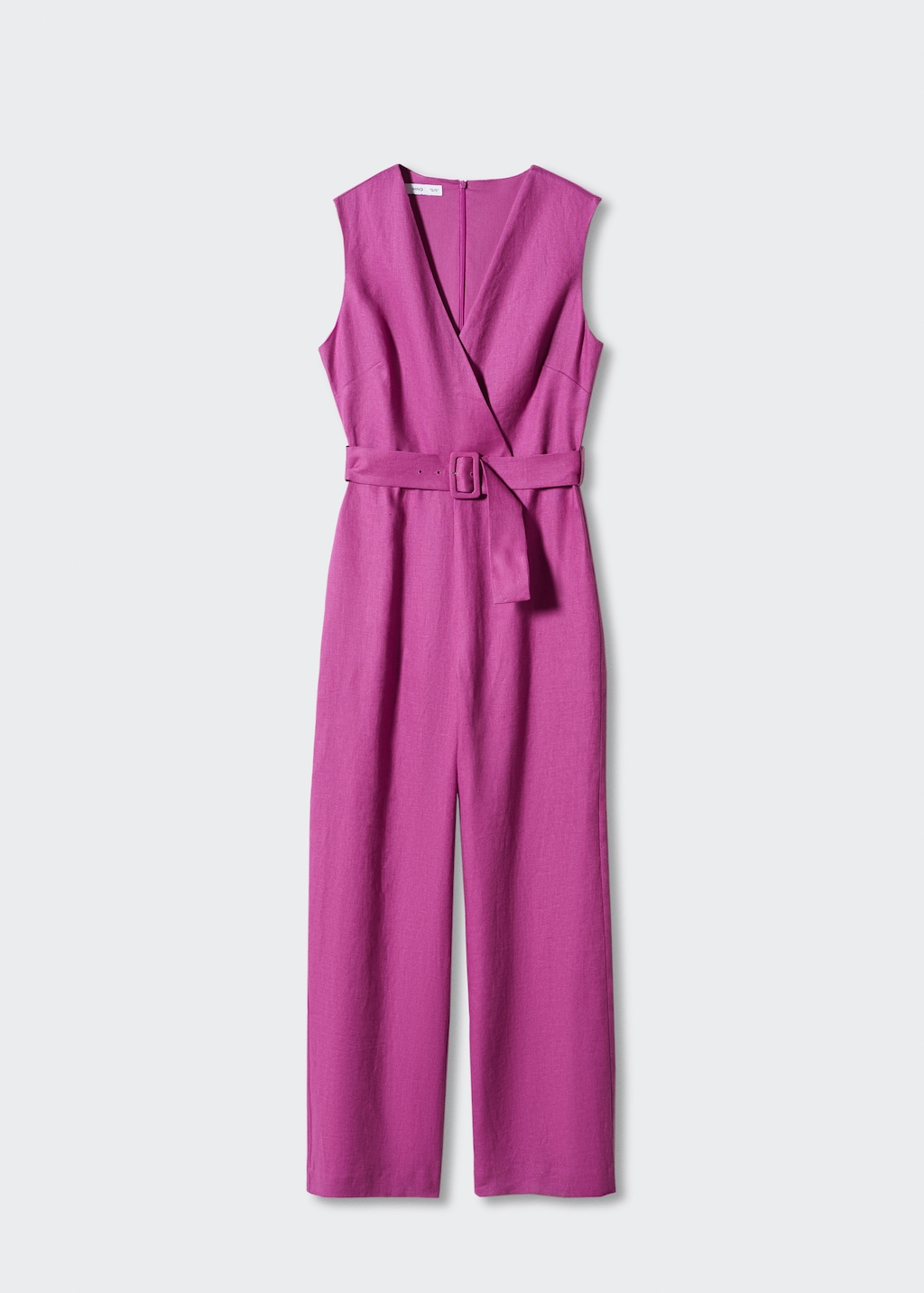 Linen jumpsuit with belt - Article without model