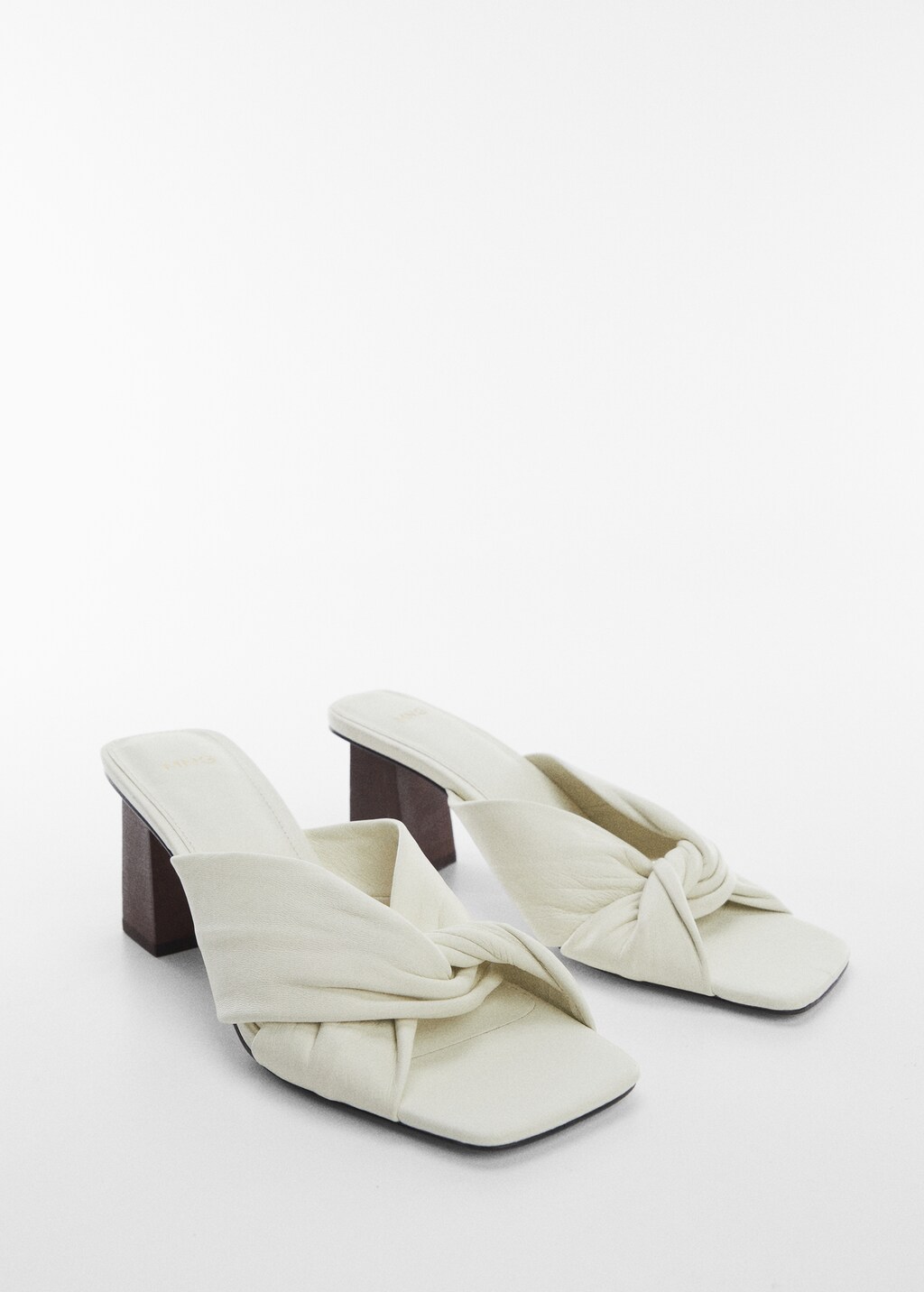 Leather wrap sandals - Medium plane