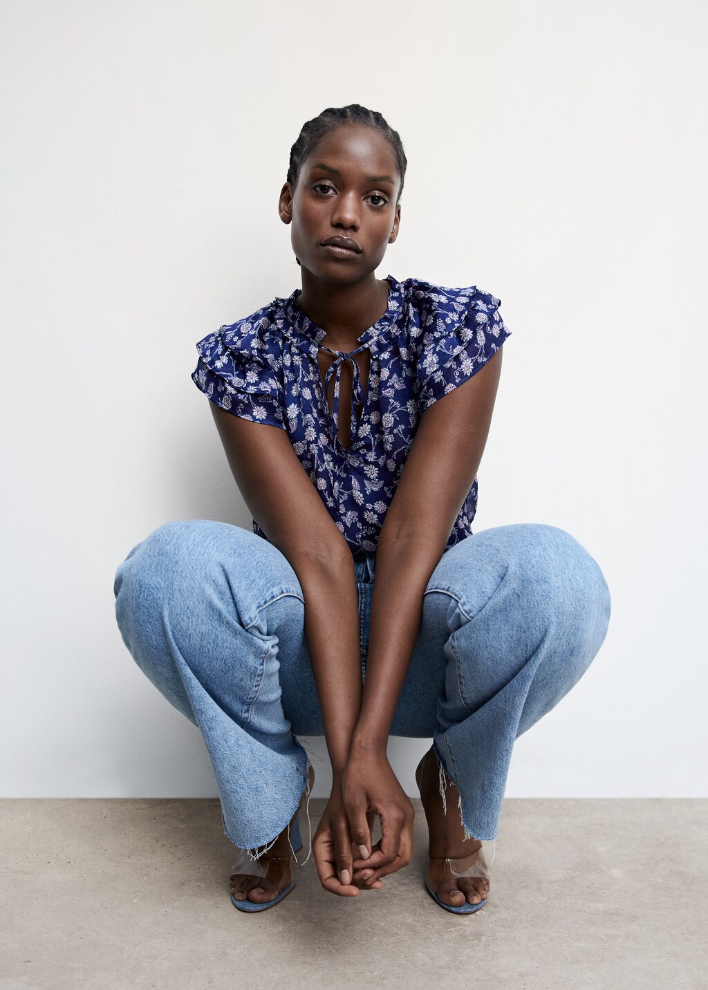 Floral ruffled blouse - Details of the article 5