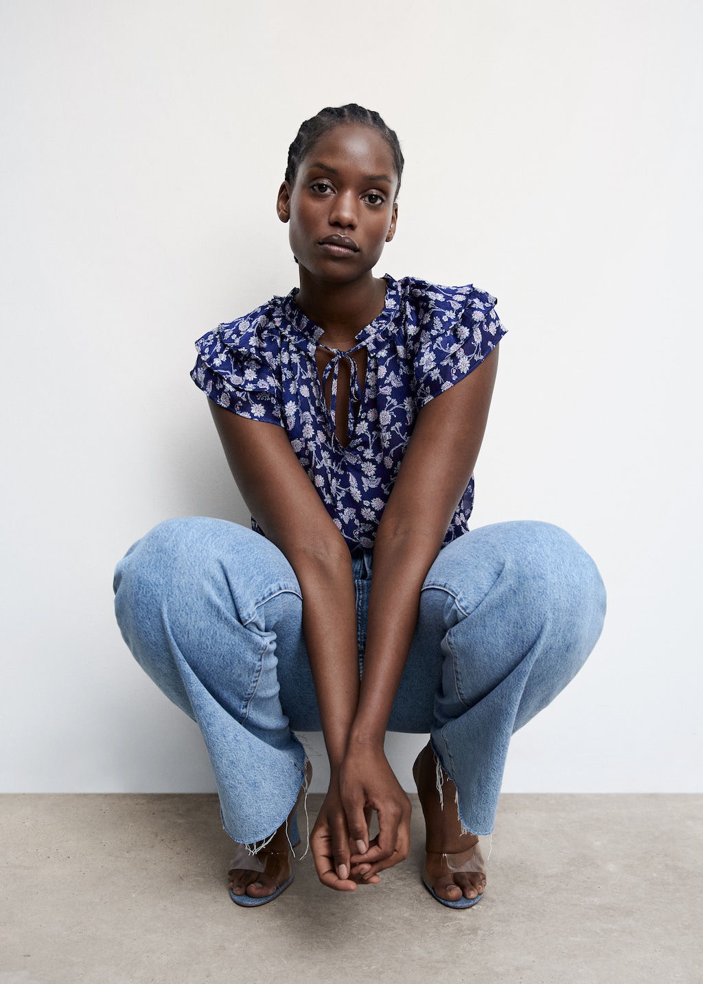 Blouse fleurie volants - Détail de l'article 5