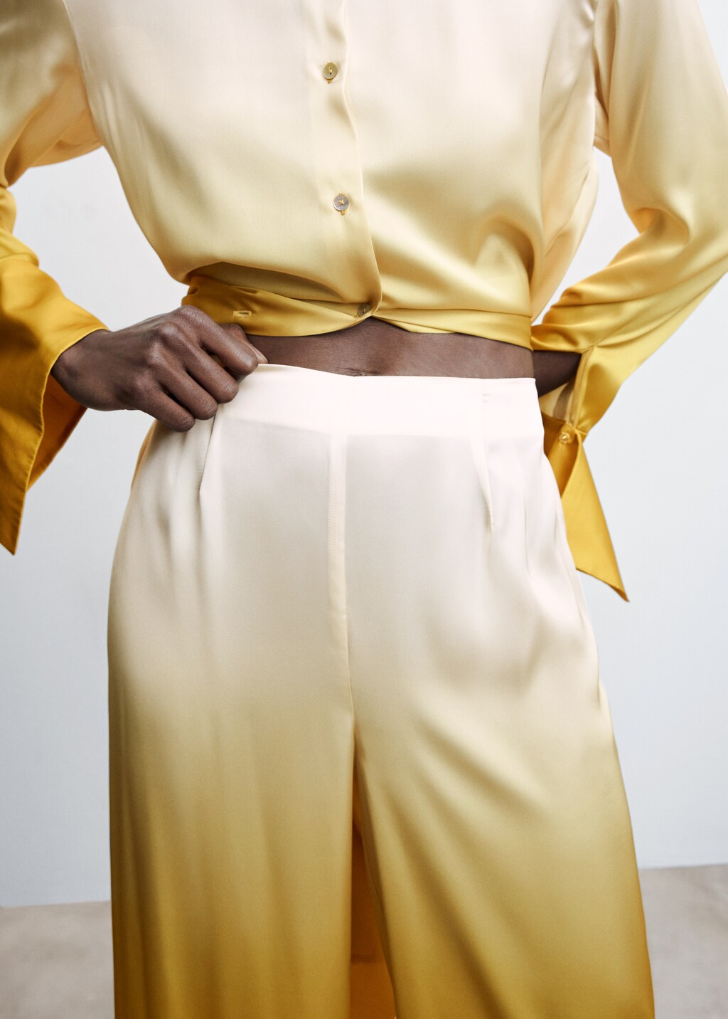 Gradient satin trousers - Details of the article 6