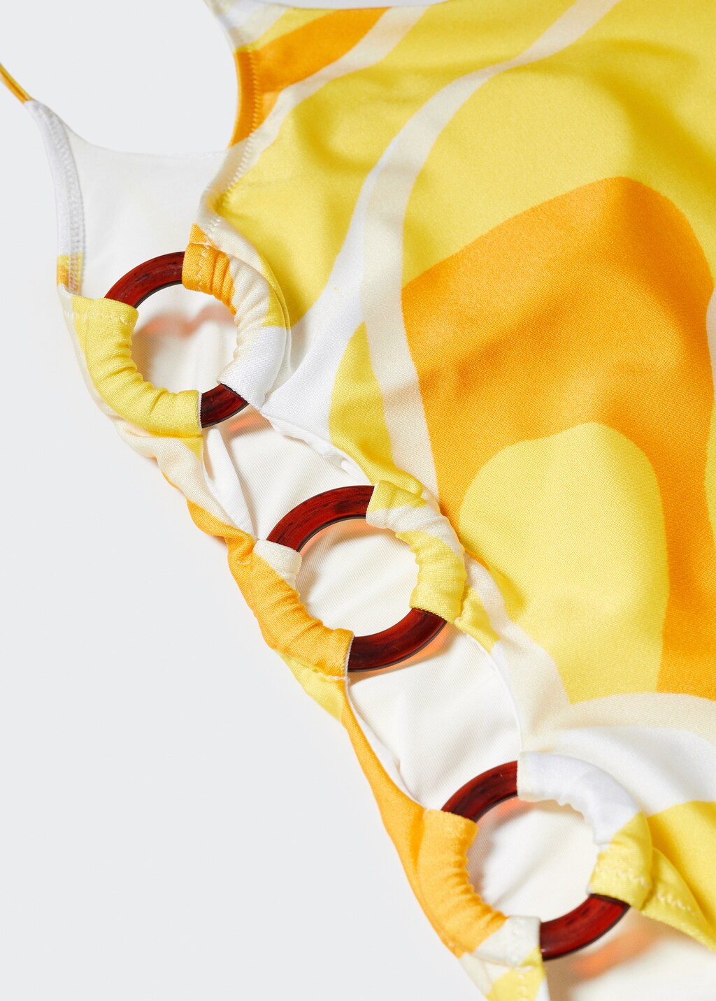 Asymmetrical-print swimsuit - Details of the article 8