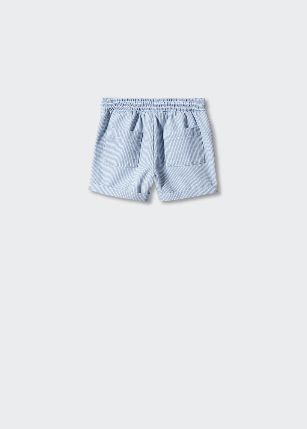 Striped cotton Bermuda shorts - Reverse of the article