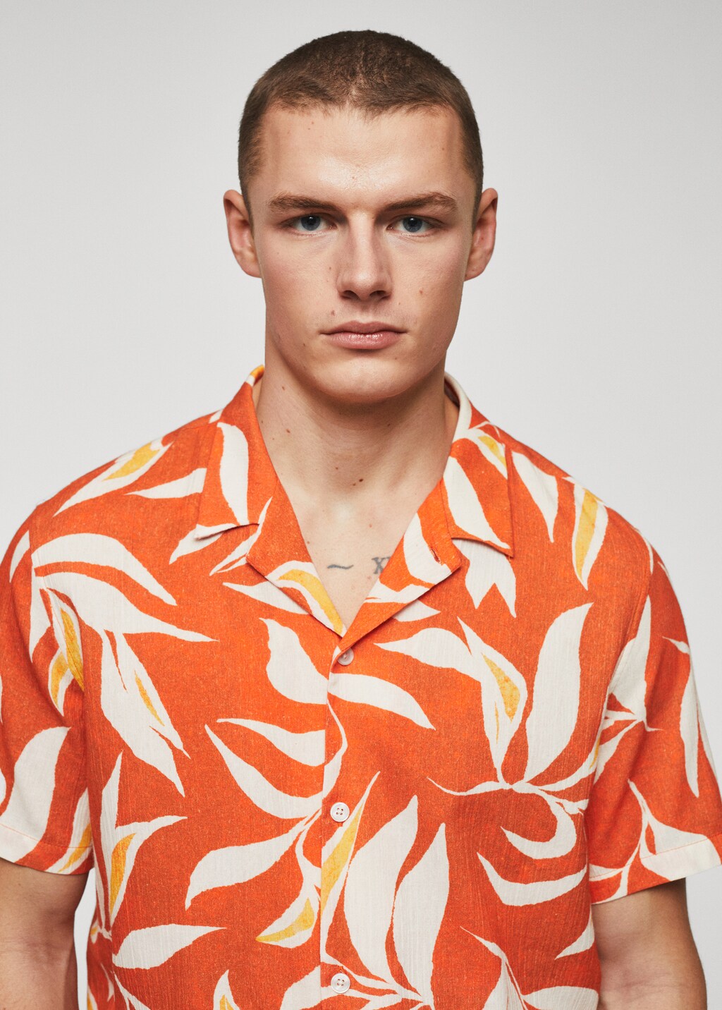 Hawaiian print cotton shirt - Details of the article 4