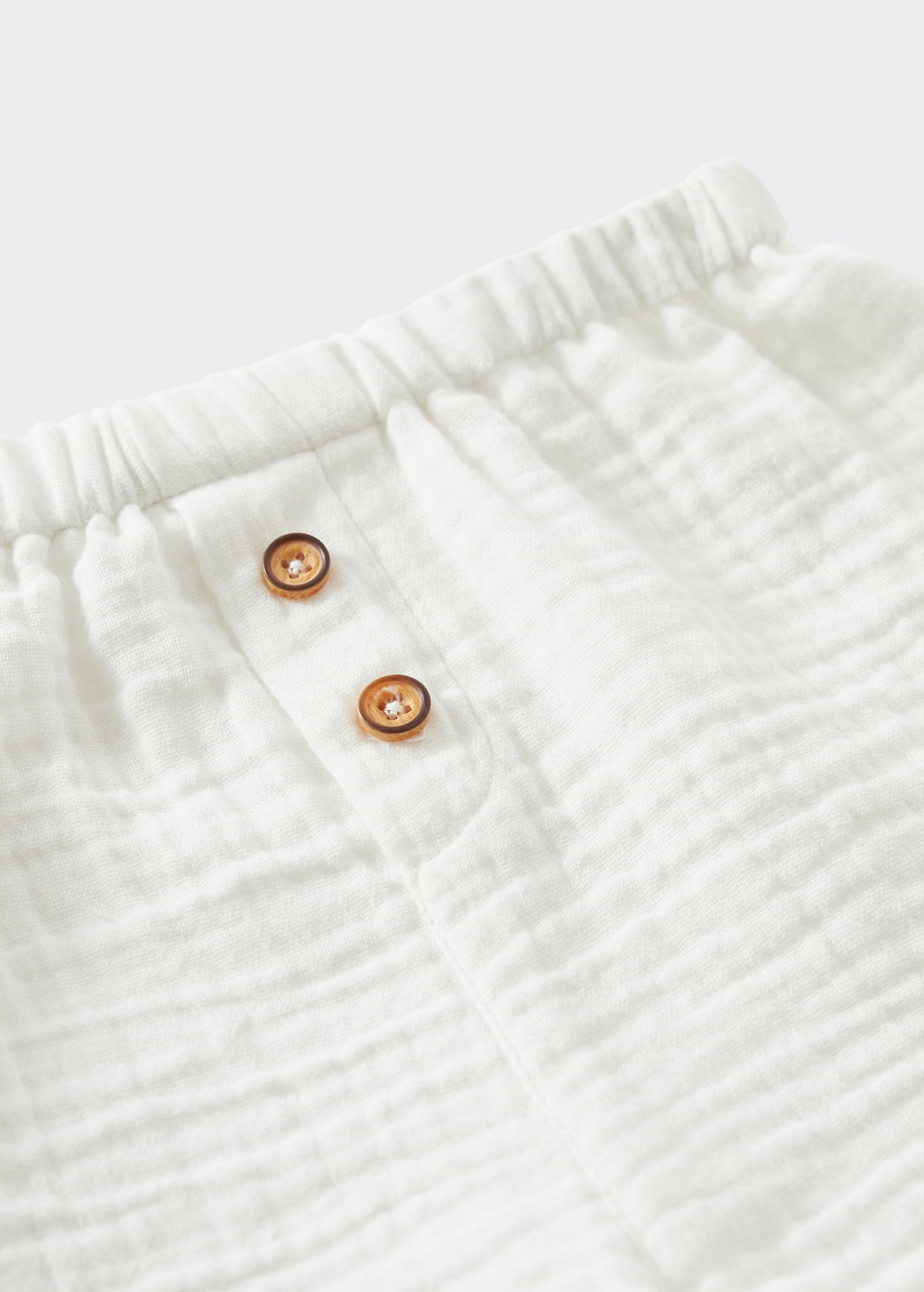 Buttoned cotton shorts - Details of the article 0