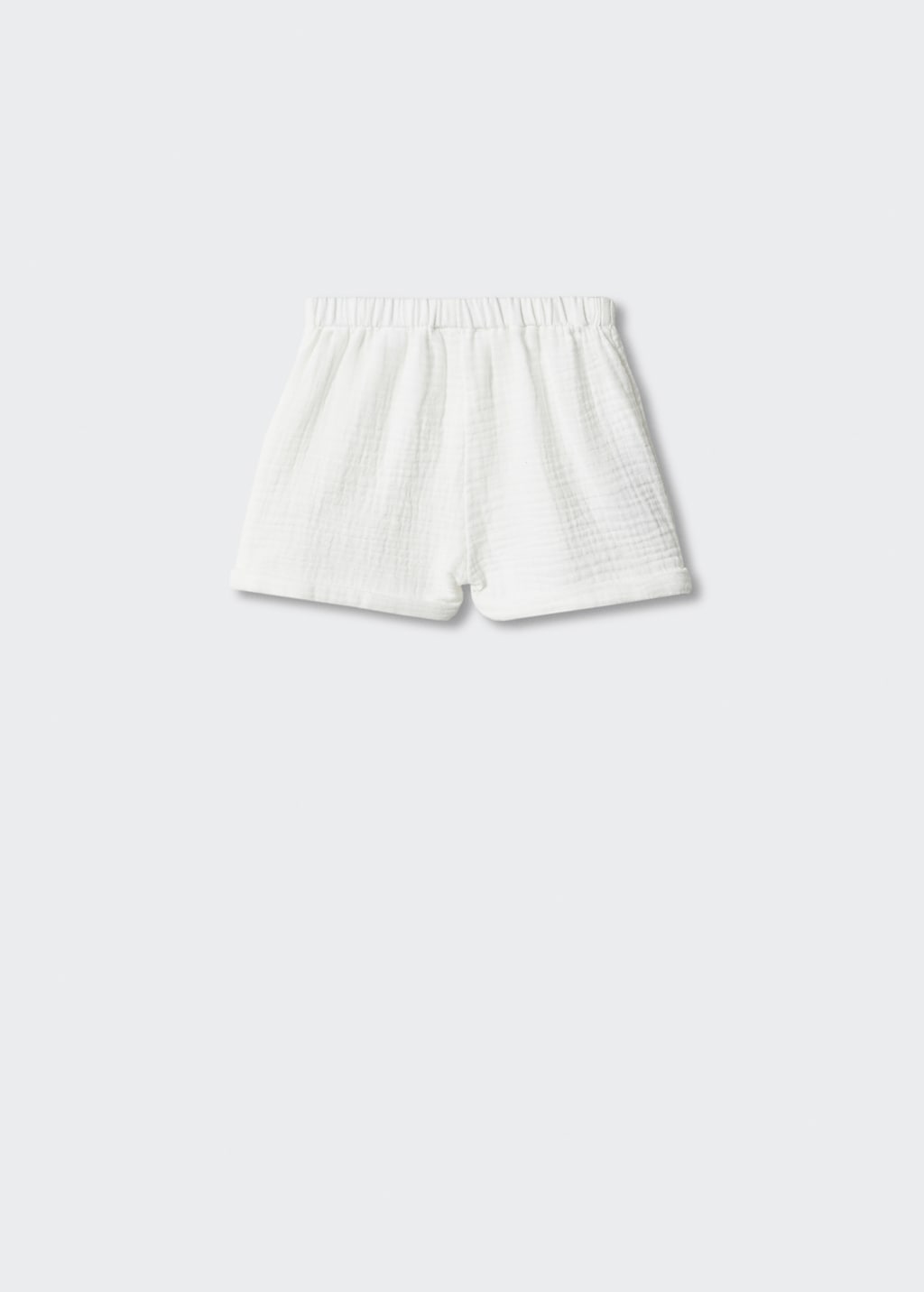 Buttoned cotton shorts - Reverse of the article