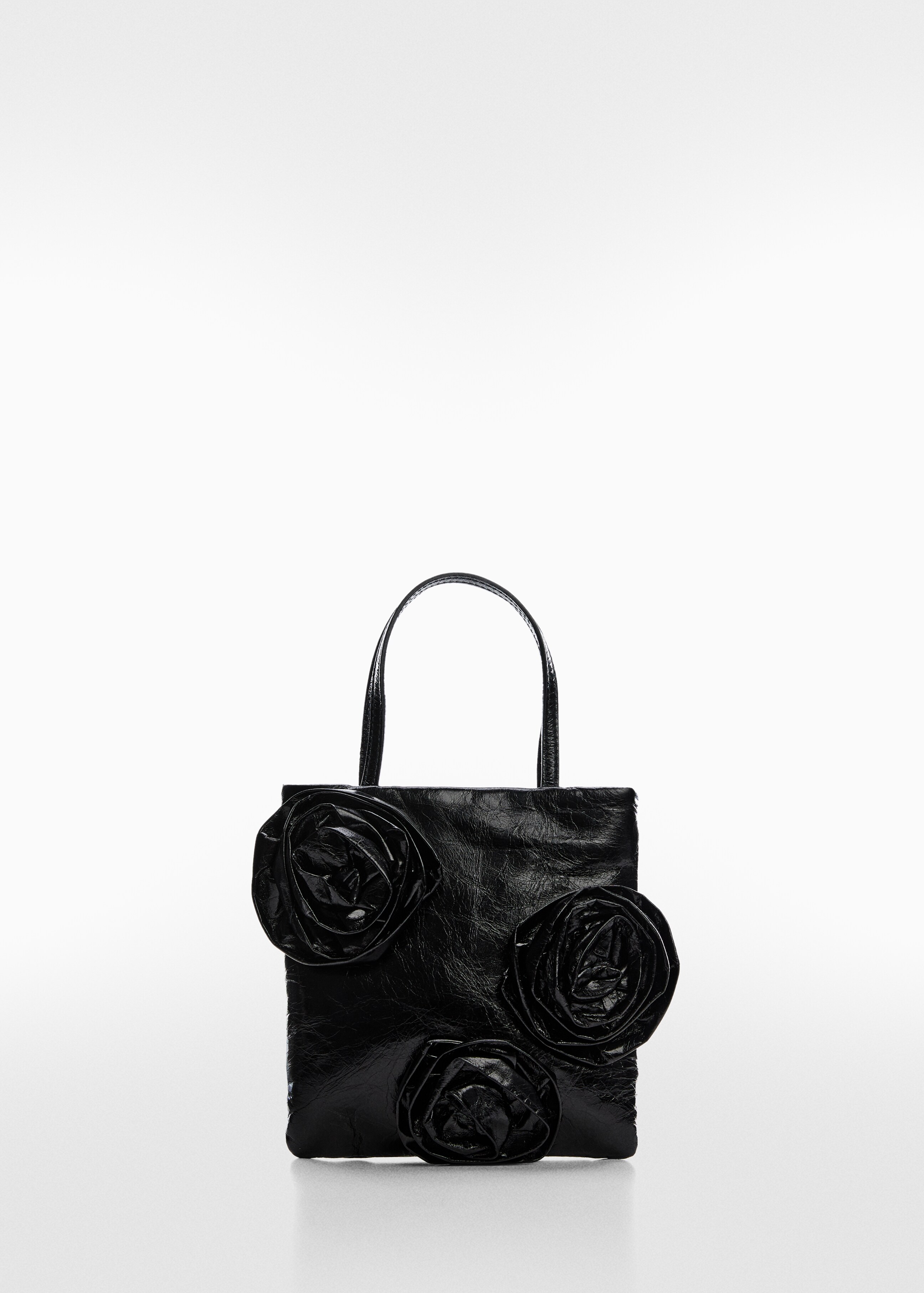 Maxi-flower leather bag