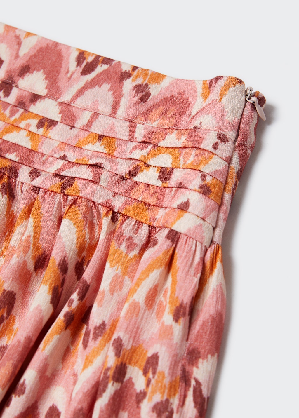 Pleat-detail printed skirt - Details of the article 8