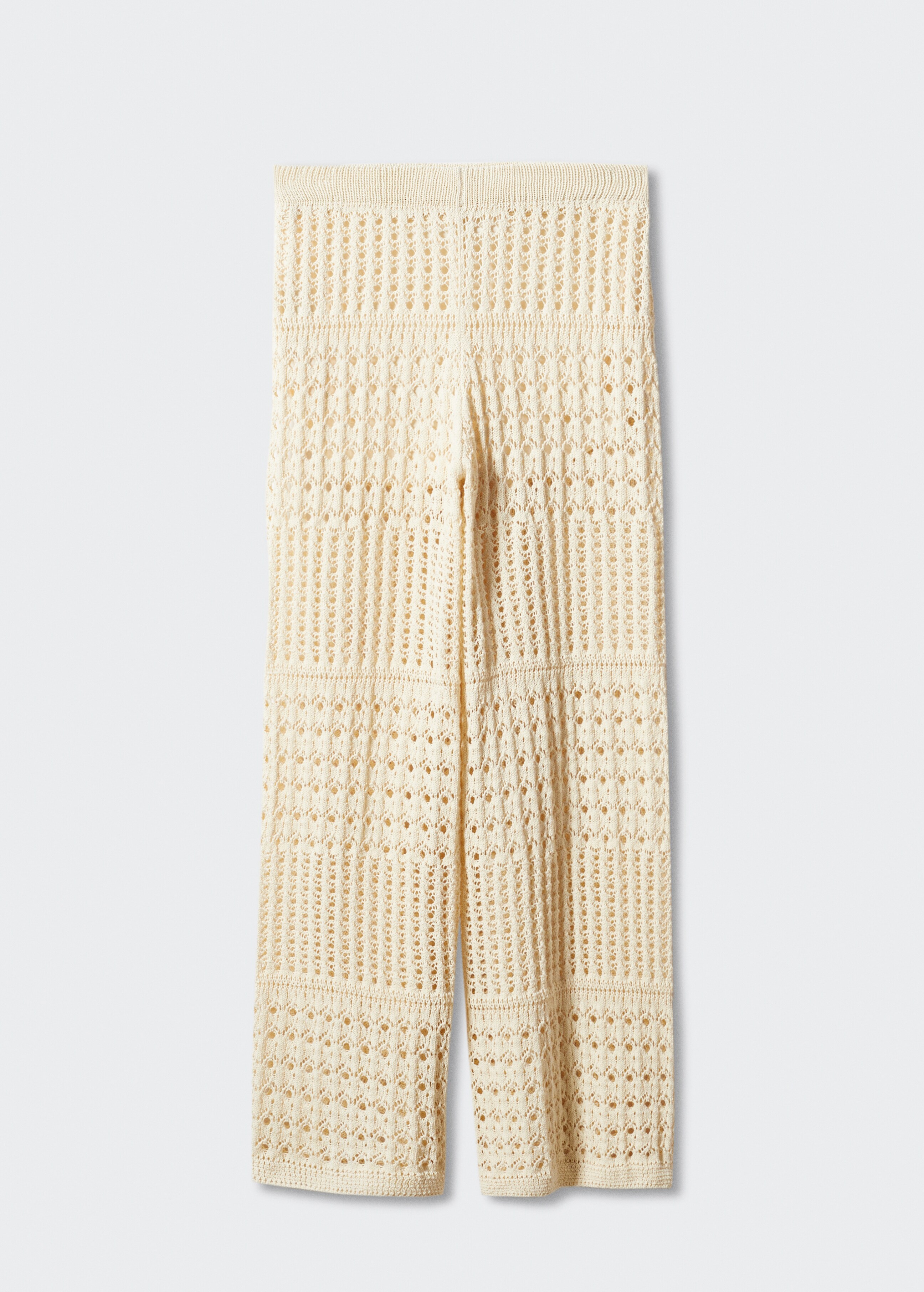 Openwork knitted palazzo pants - Article without model