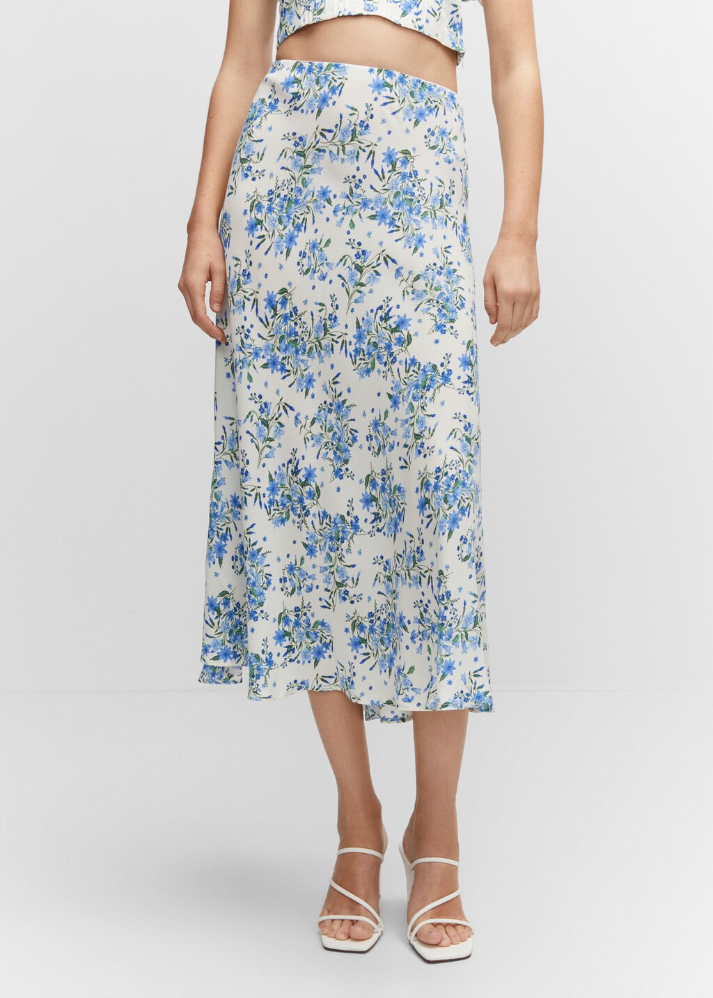 Floral midi skirt - Medium plane