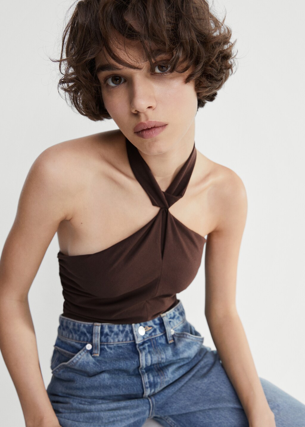 Crop top halter neck - Details of the article 2