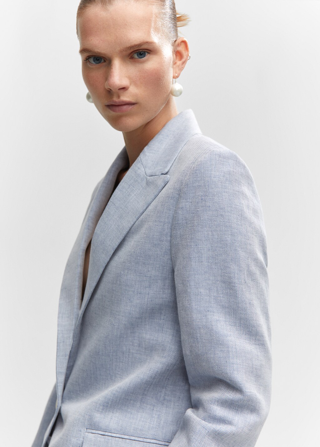 Linen blazer suit - Details of the article 1