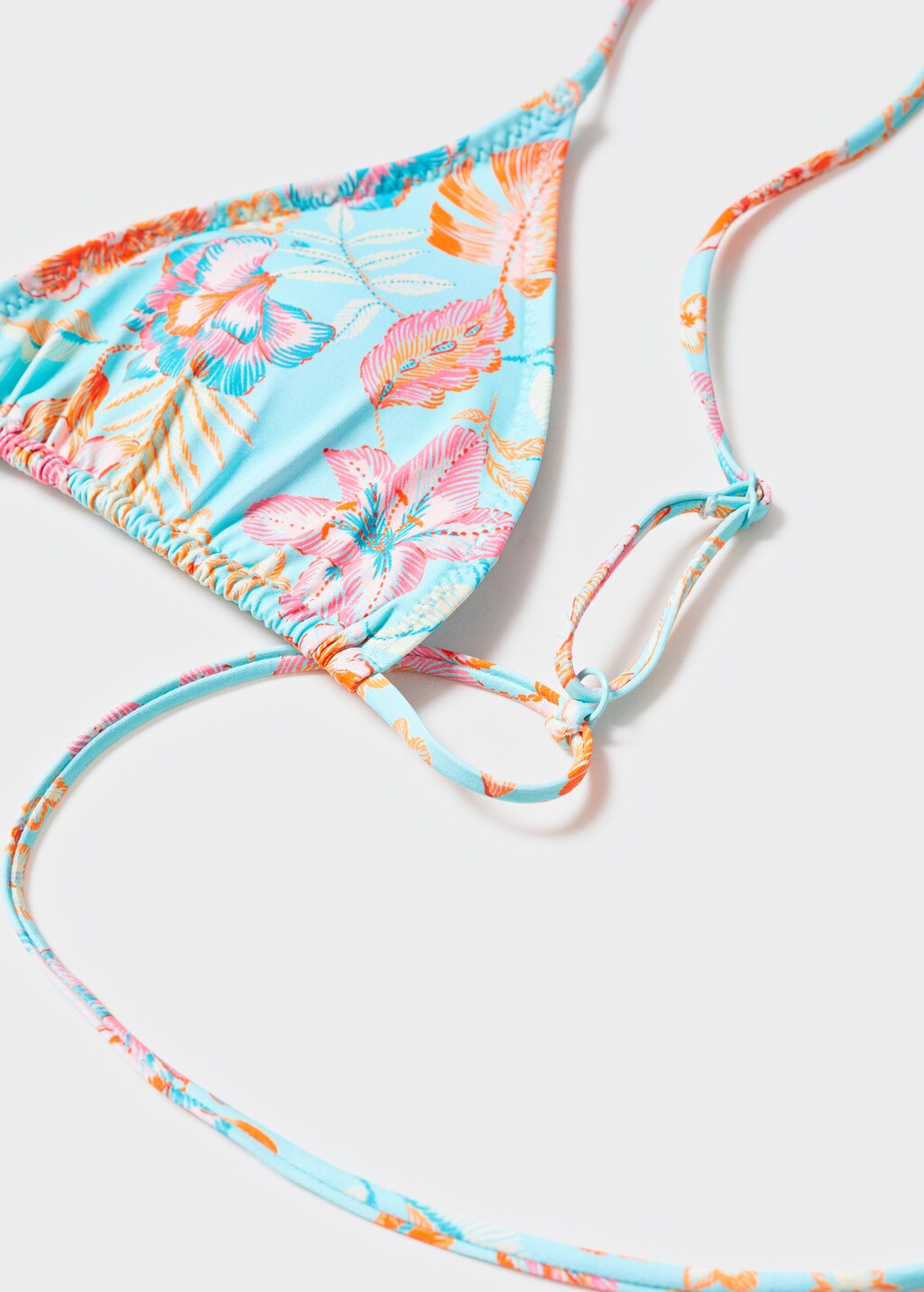 Floral triangular bikini top - Details of the article 8