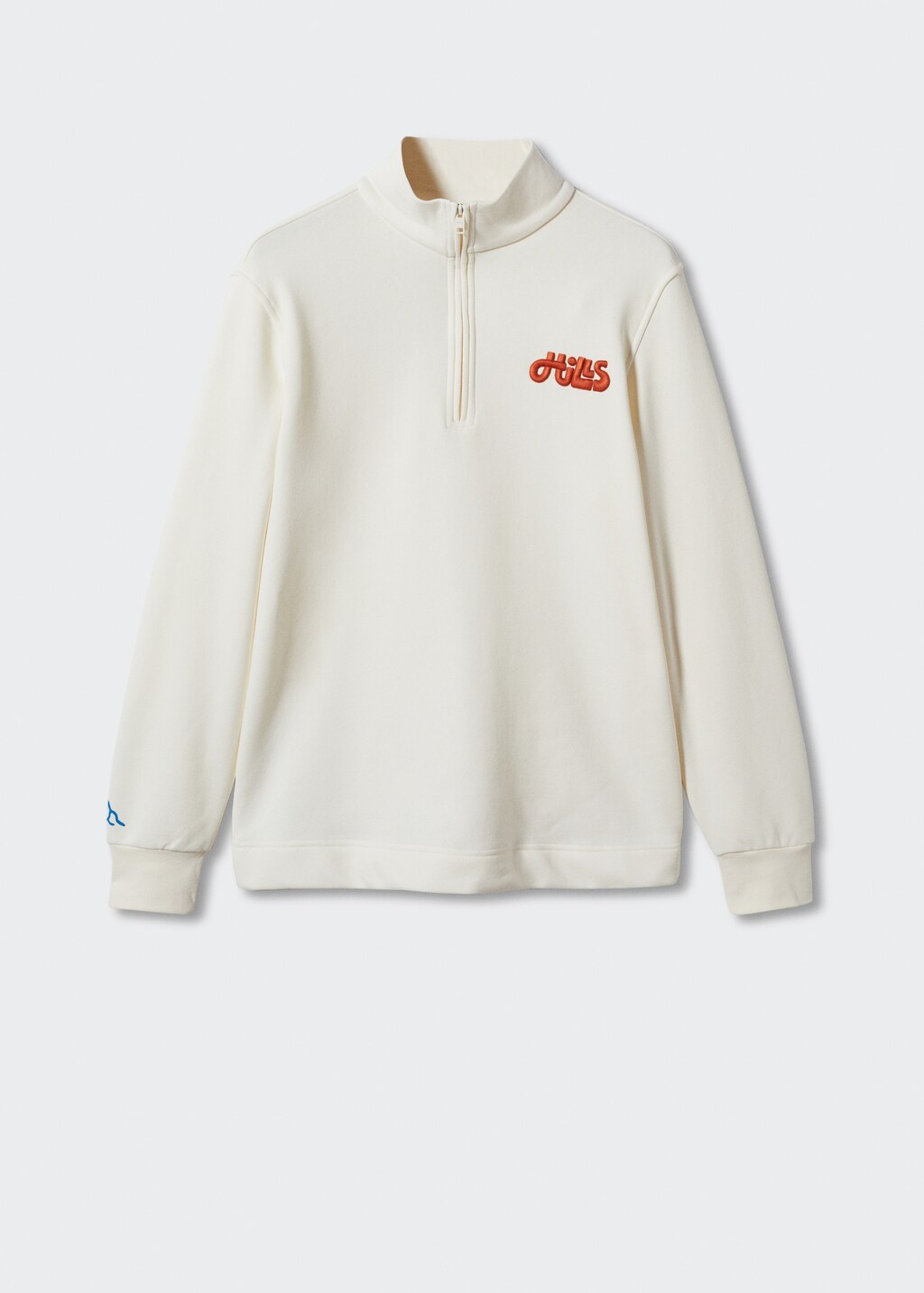 Message zip hood sweatshirt - Article without model