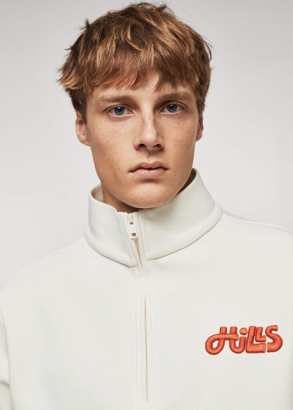 Message zip hood sweatshirt - Details of the article 1