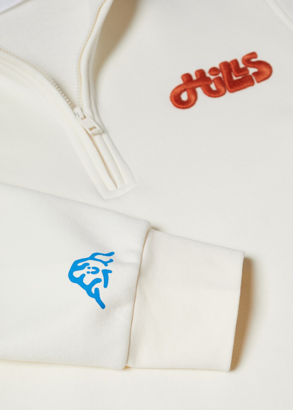 Sweatshirt met rits en boodschap - Detail van het artikel 8