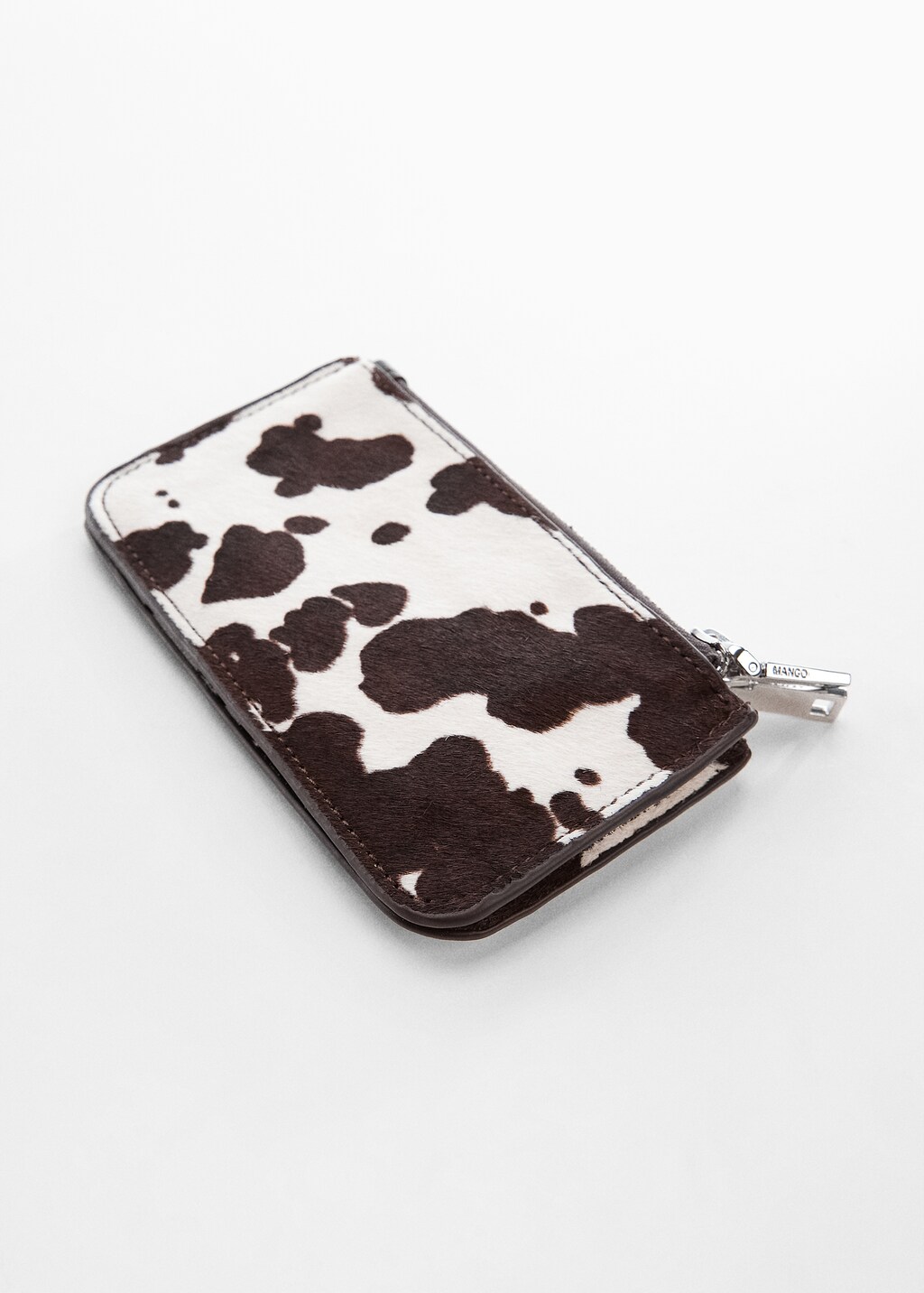 Animal print leather purse - Medium plane