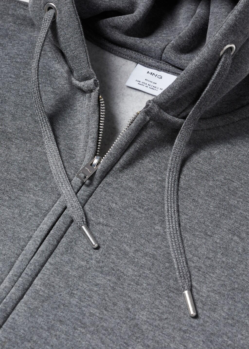 Baumwoll-Sweatshirt mit Reißverschluss - Detail des Artikels 8