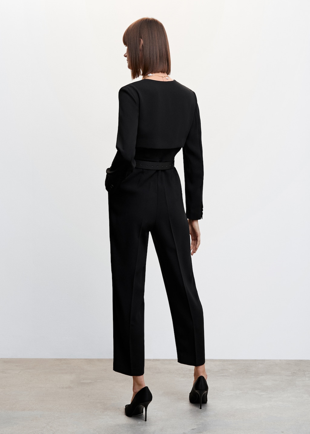 Belt long jumpsuit - Reverse of the article