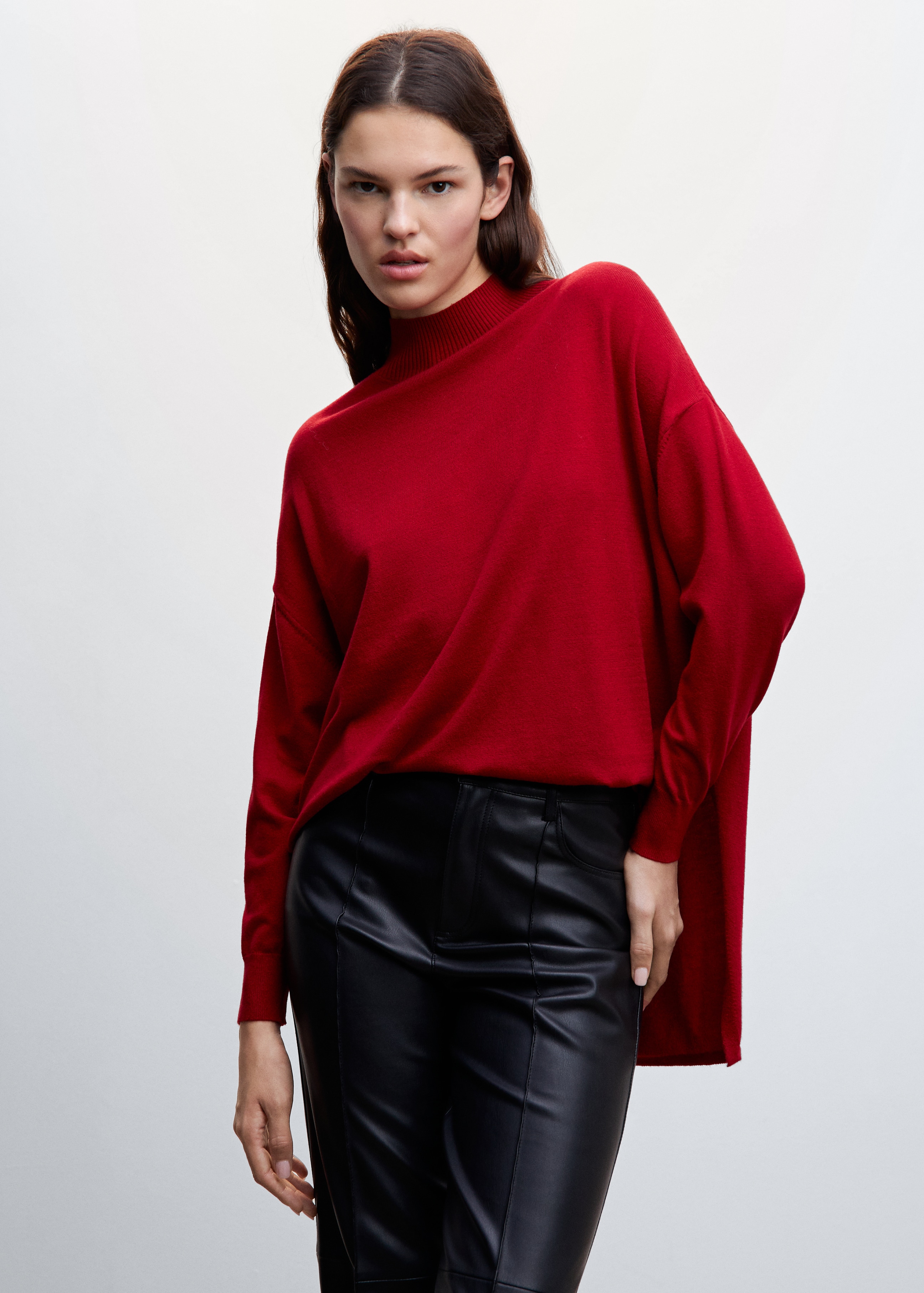 Side slits sweater - Medium plane