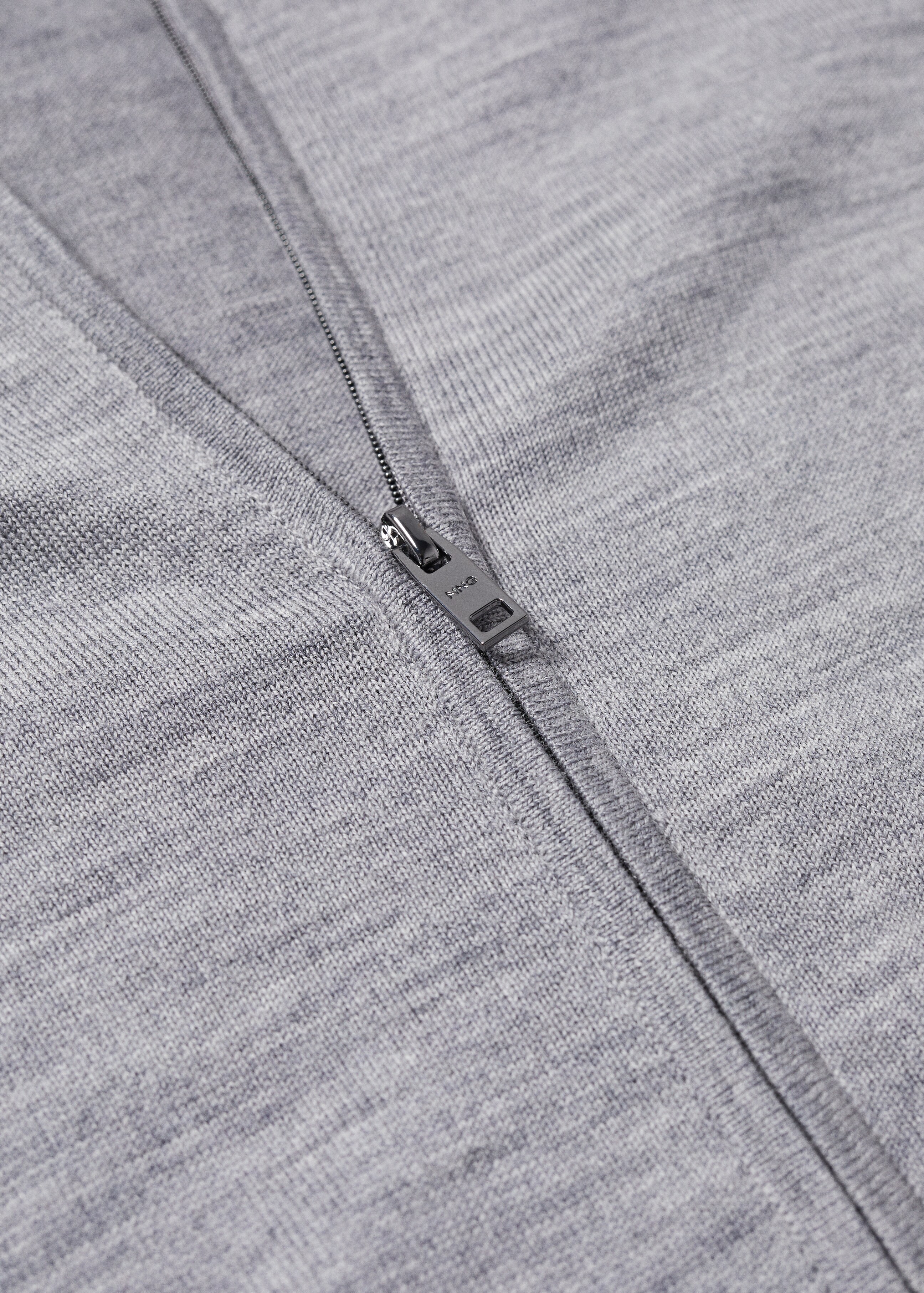 Zip-up wool cardigan - Details of the article 8