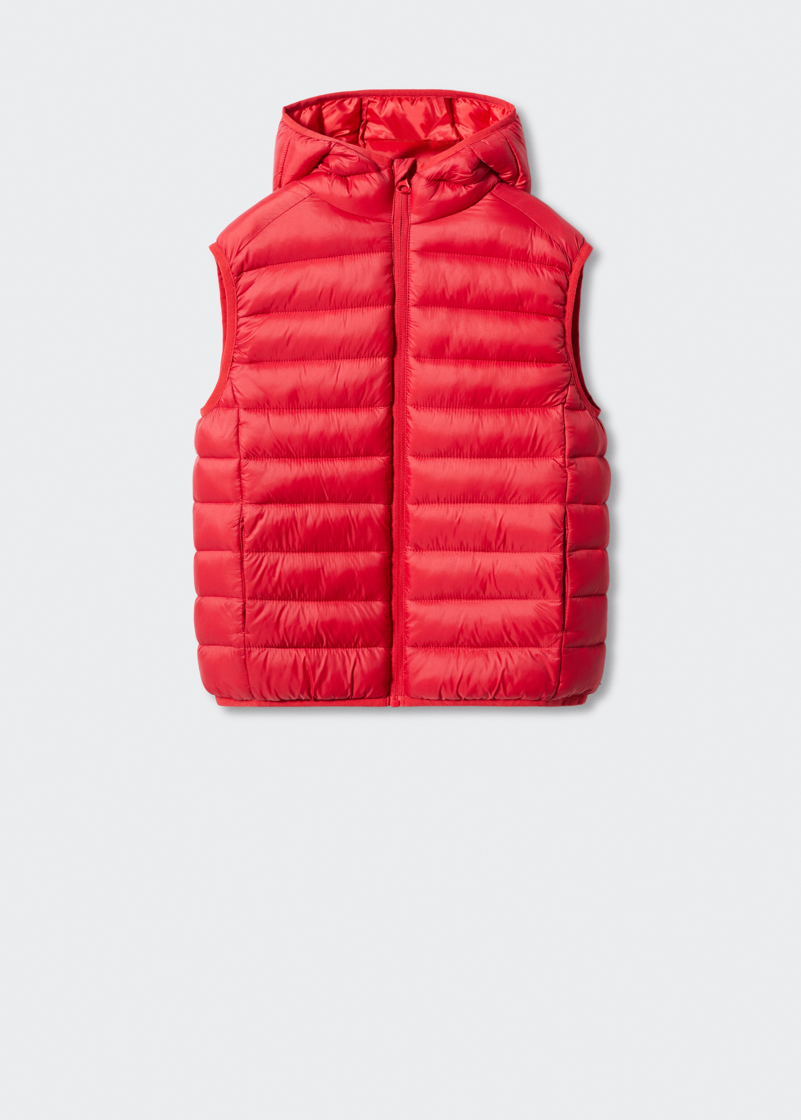 Quilted gilet with hood - Article without model