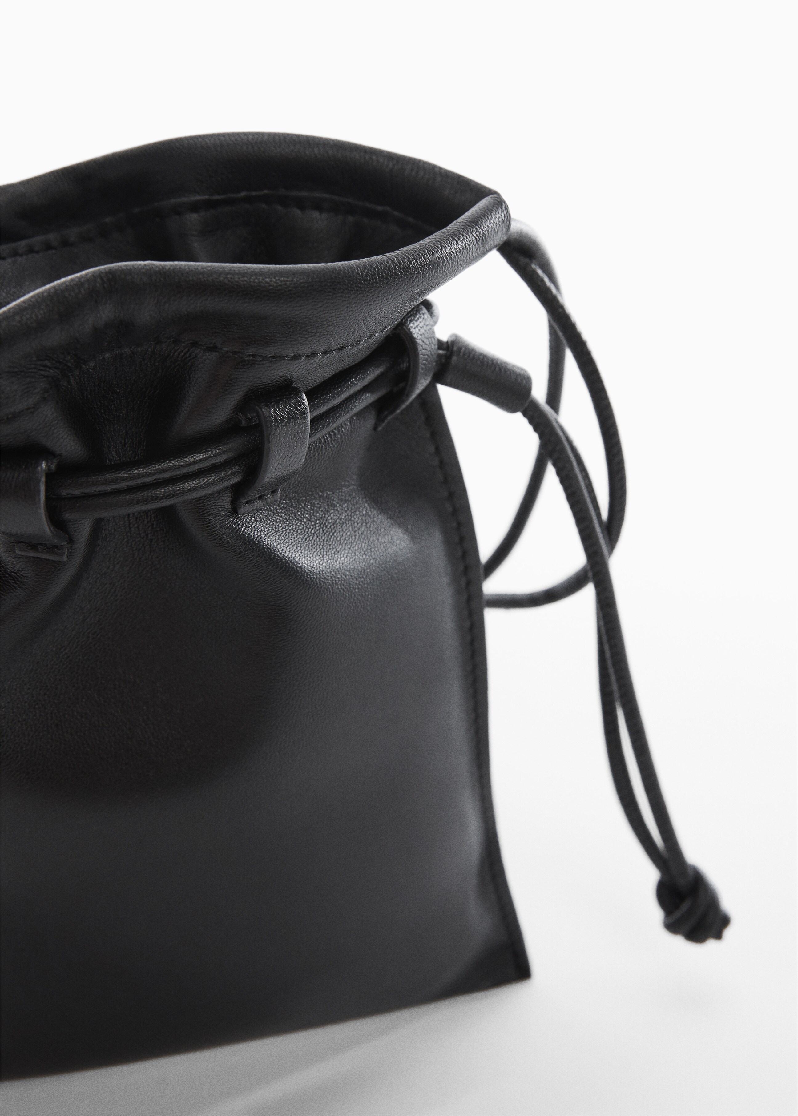 Mini leather bucket bag - Details of the article 2