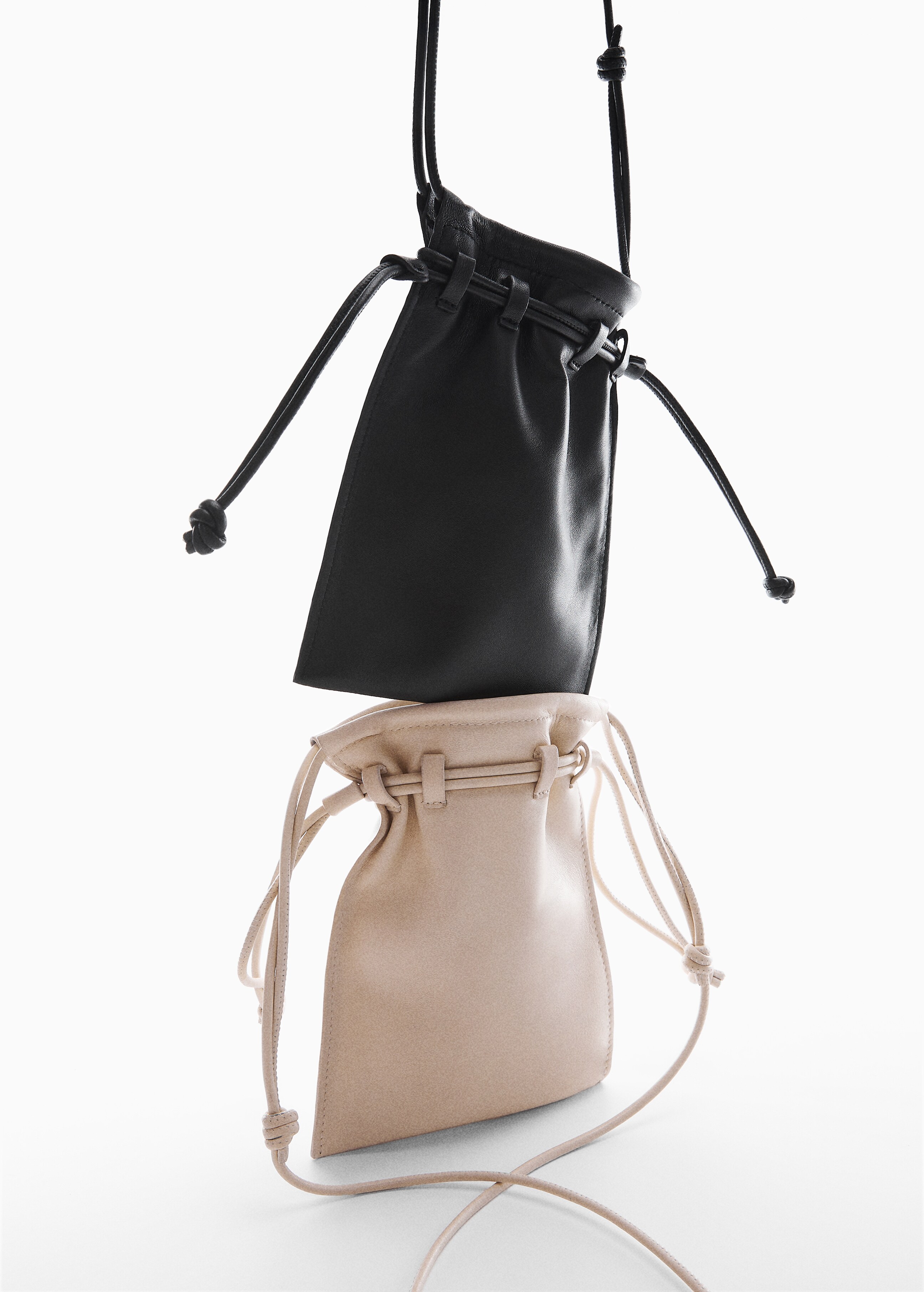 Mini leather bucket bag - Details of the article 5