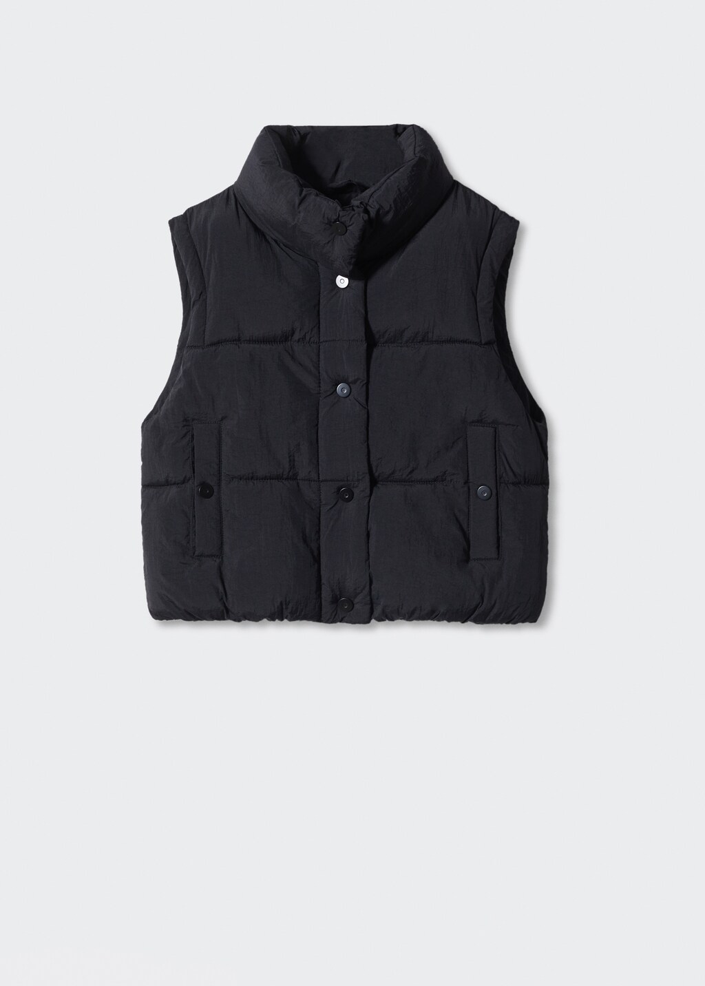 Quilted gilet with buttons - Article without model