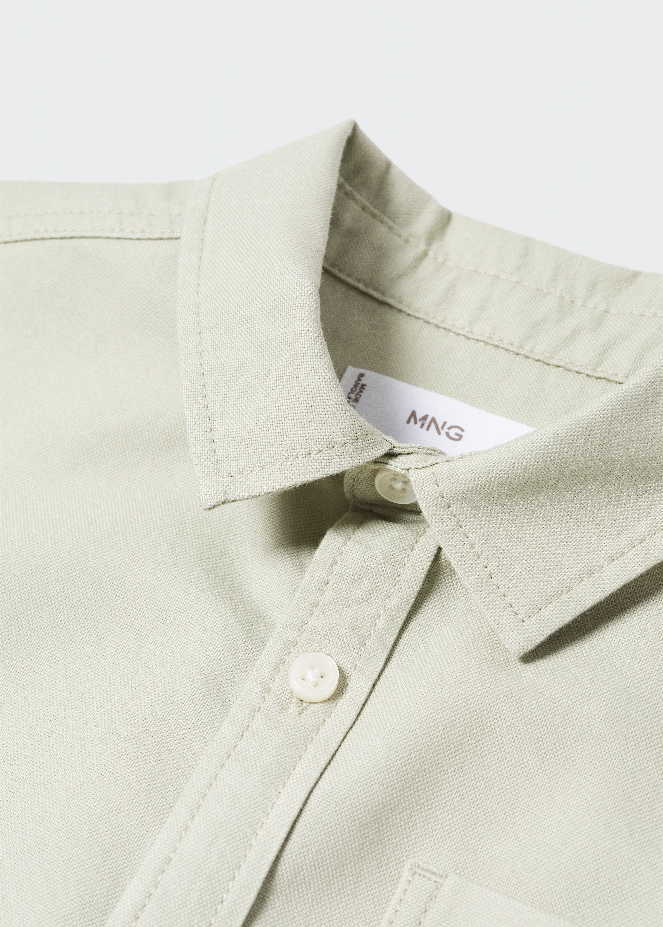 Chest-pocket cotton shirt - Details of the article 8