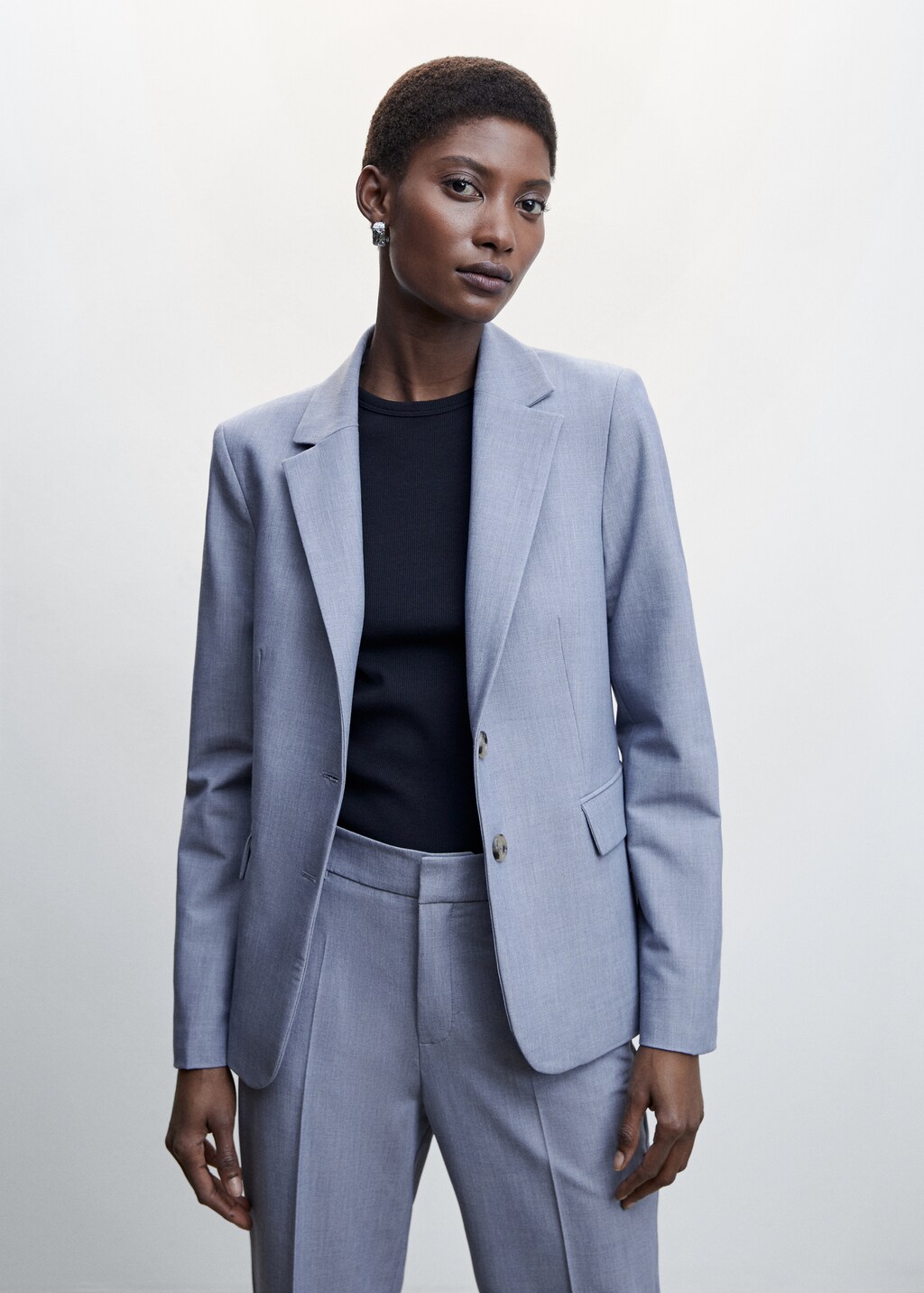 Peak lapel suit blazer - Women | MANGO OUTLET USA