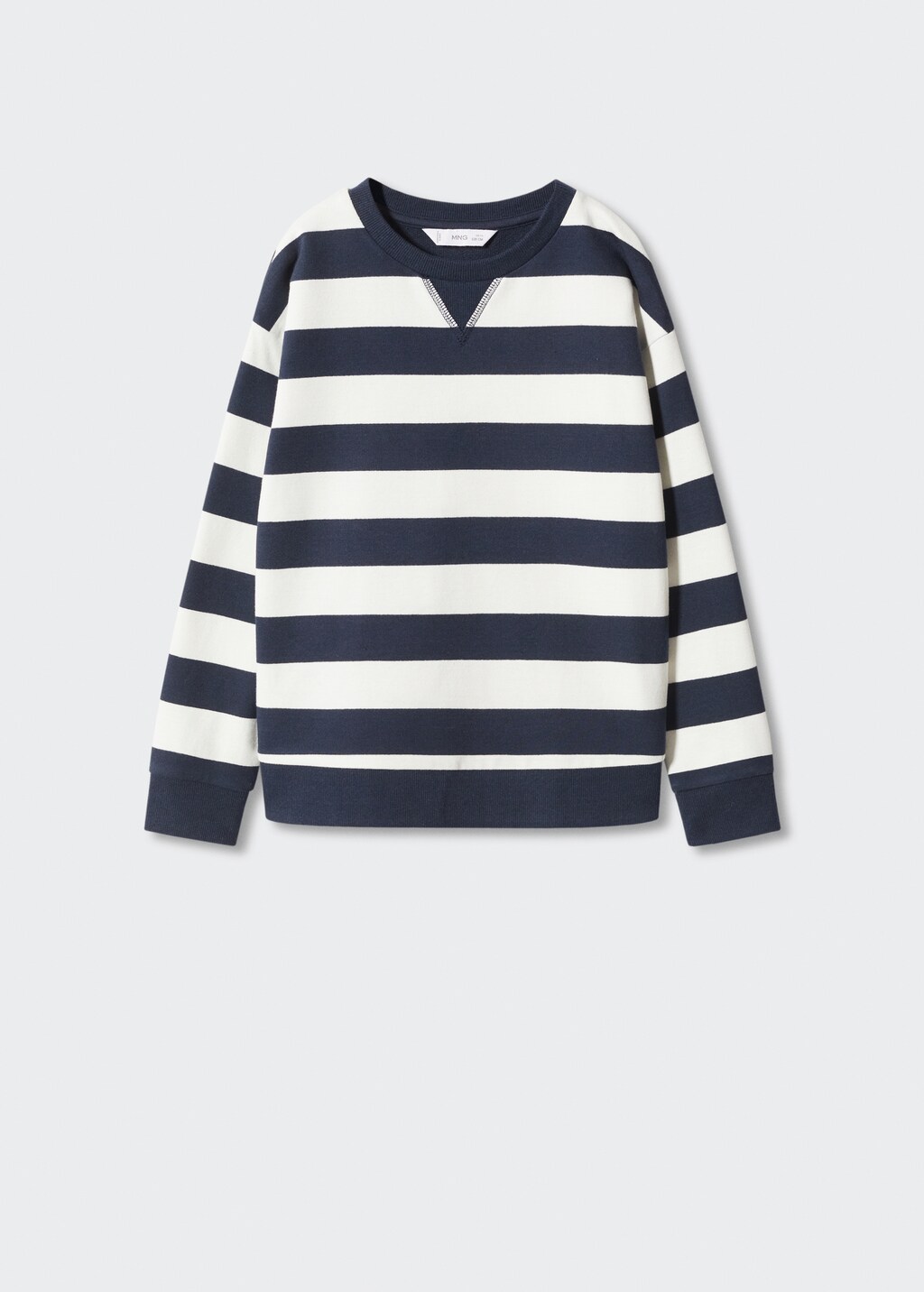 Striped cotton-blend sweatshirt - Article without model