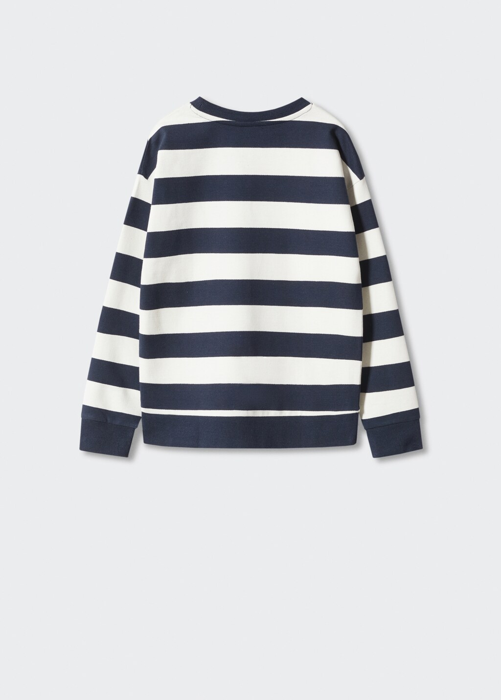 Striped cotton-blend sweatshirt - Reverse of the article