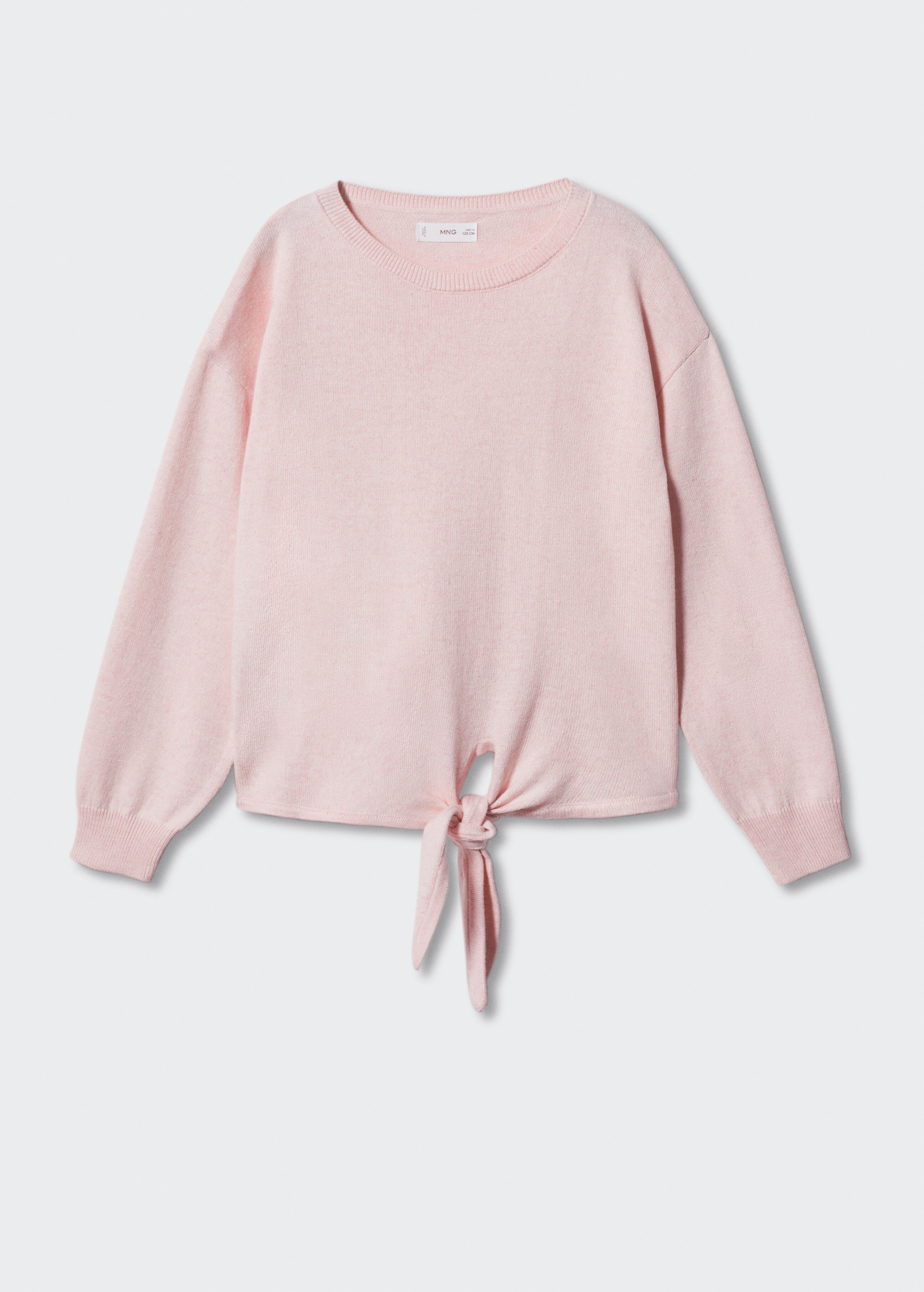 Stickad tröja med rosett - Artikel utan modell