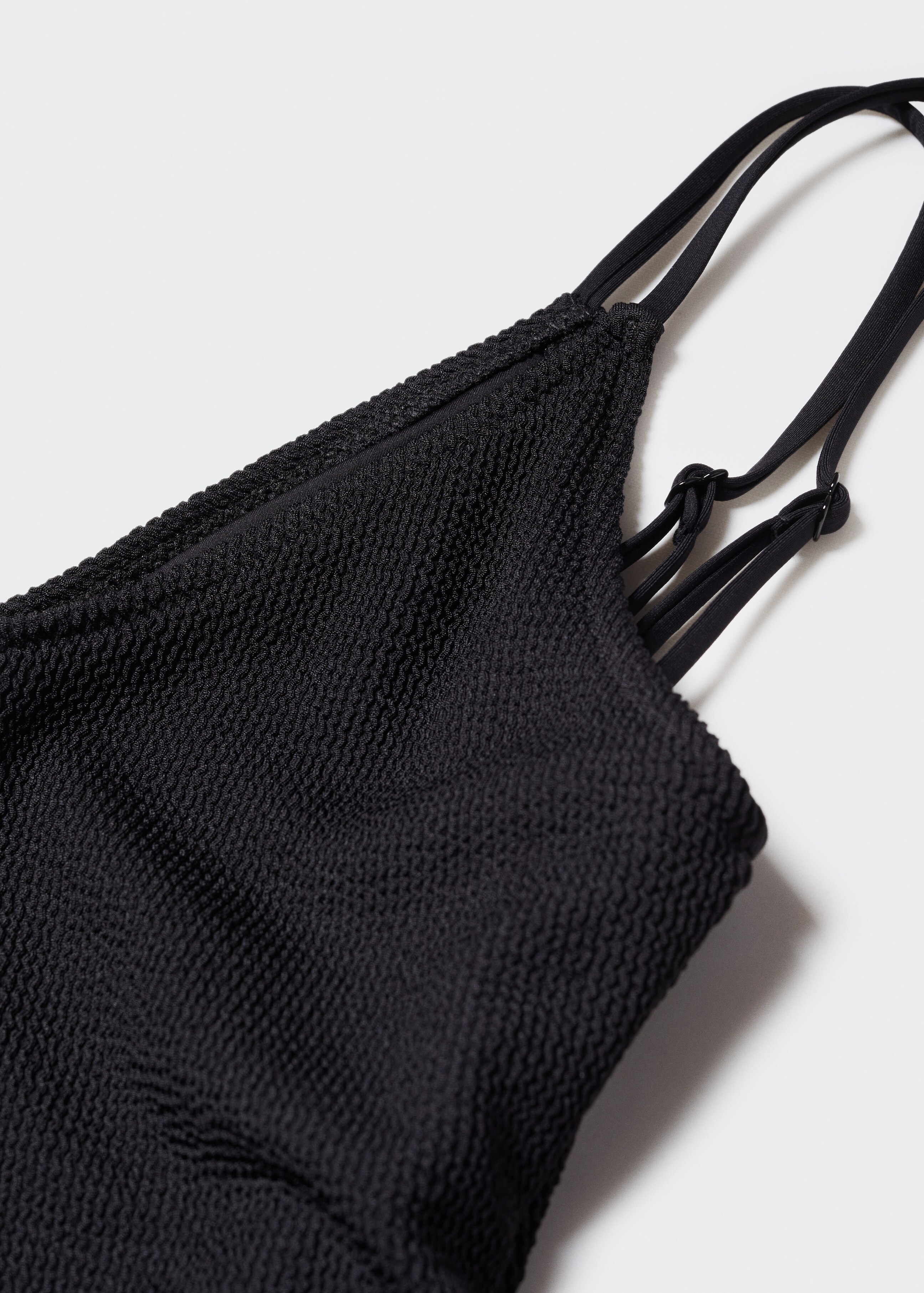 Textured swimsuit with adjustable straps - Details of the article 8