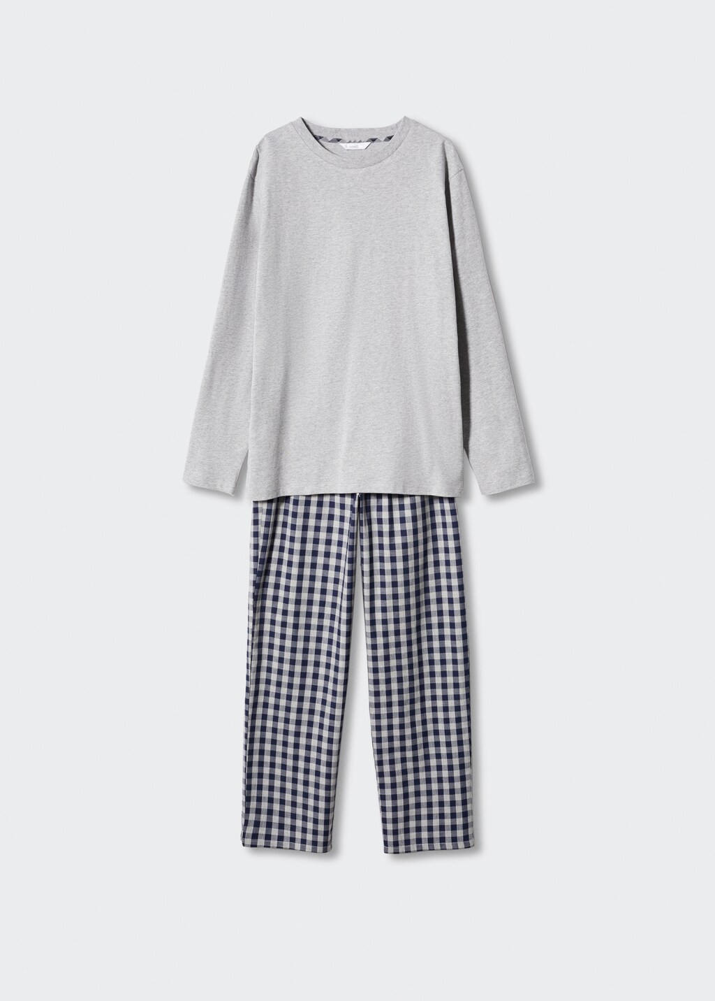 Two-pieces check long pyjamas - Article without model