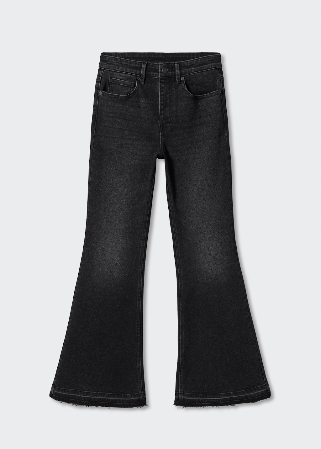 Frayed finish flare jeans - Article without model