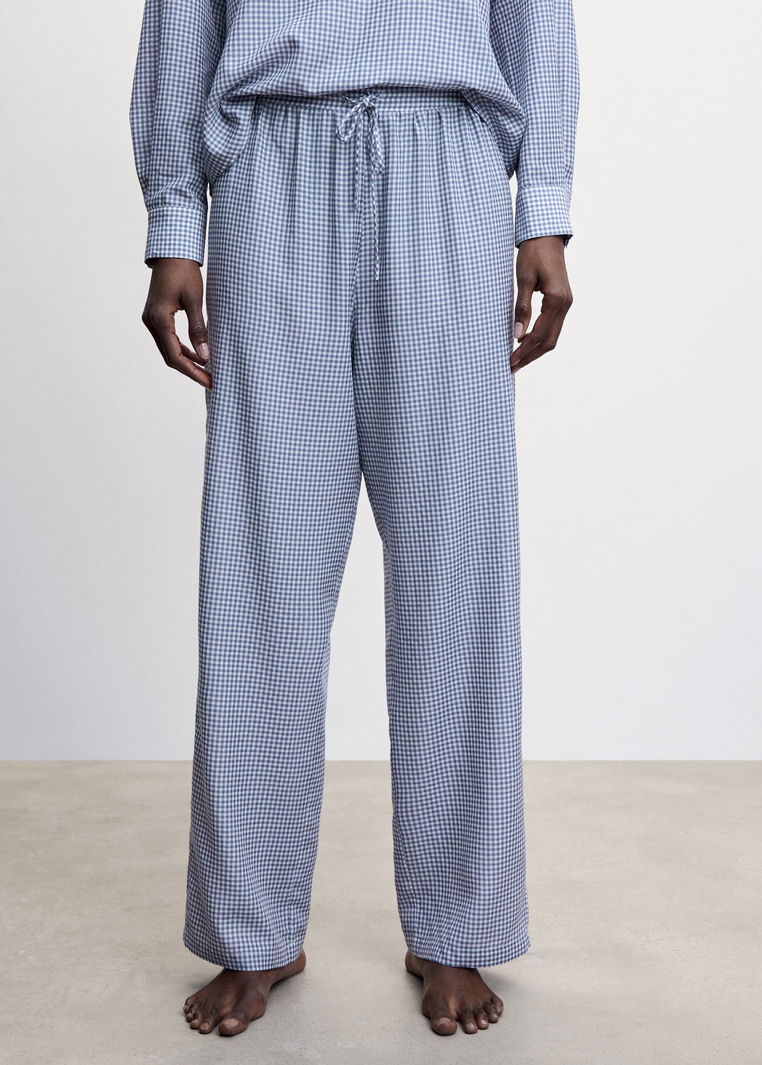 Pantalón pijama vichy - Plano medio