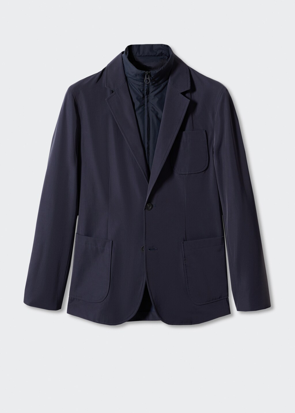 Slim-fit and water-repellent tailored jacket - Article without model