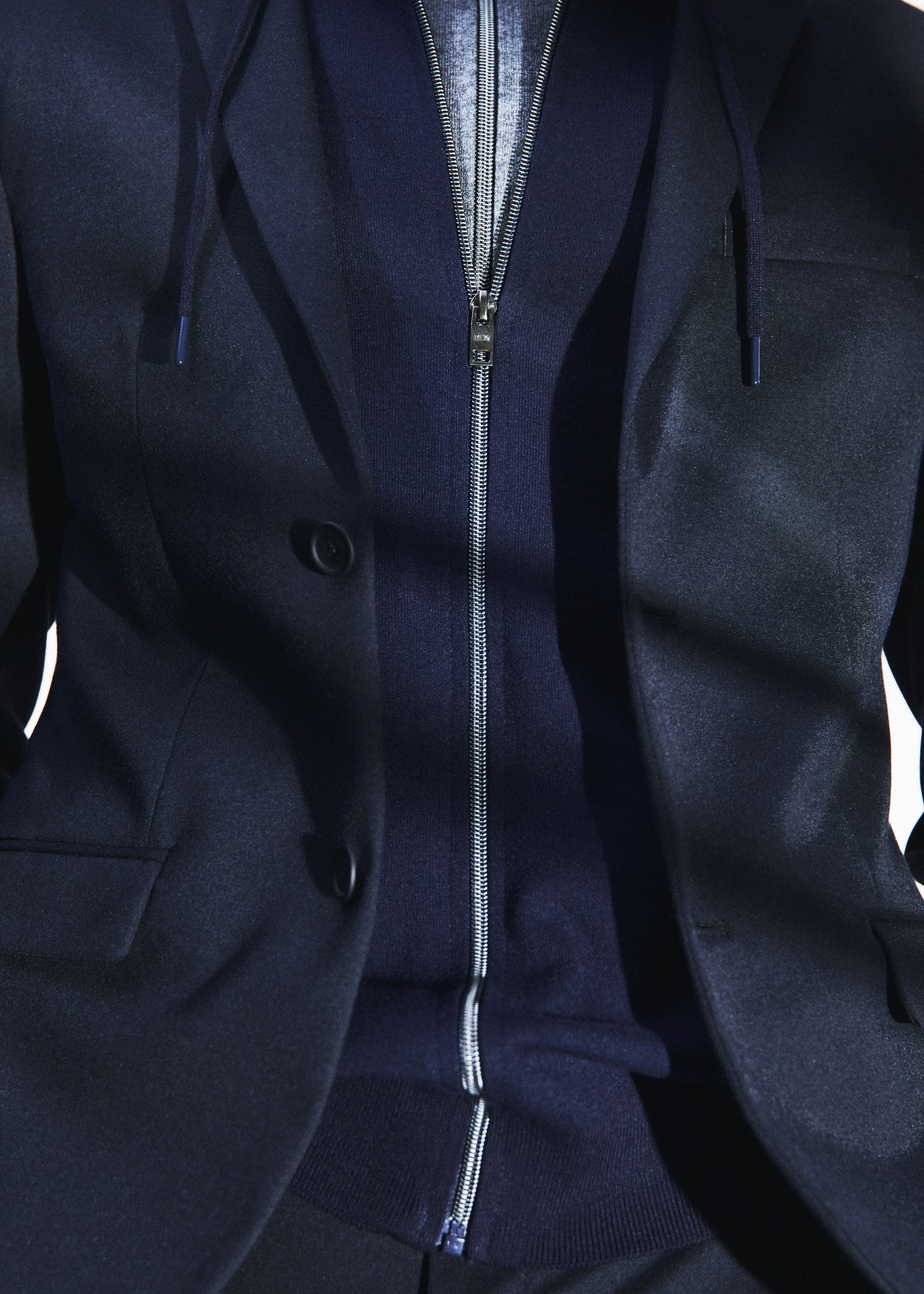Slim-fit stretch suit blazer - Details of the article 7