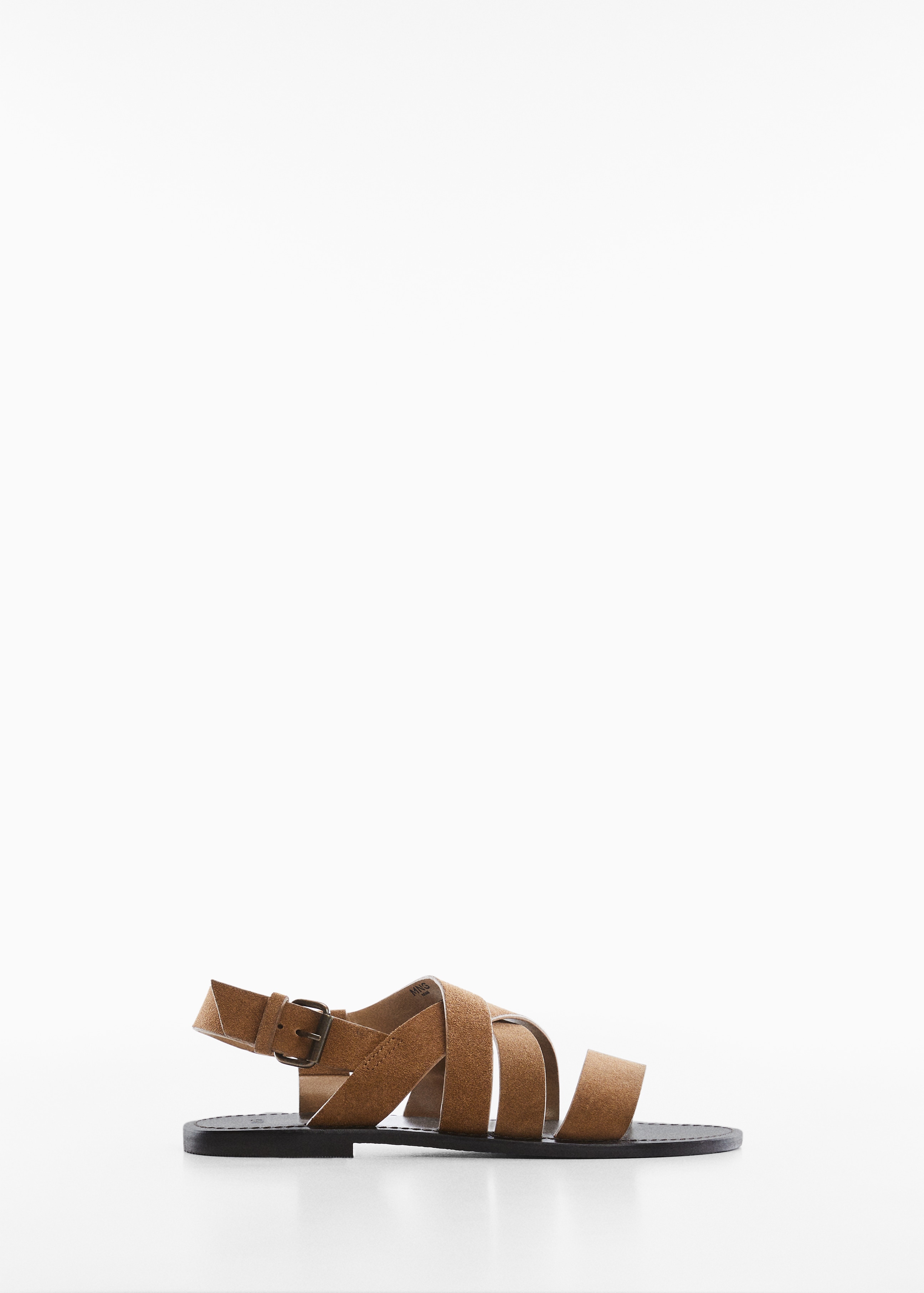 Split suede sandal with straps - Article without model