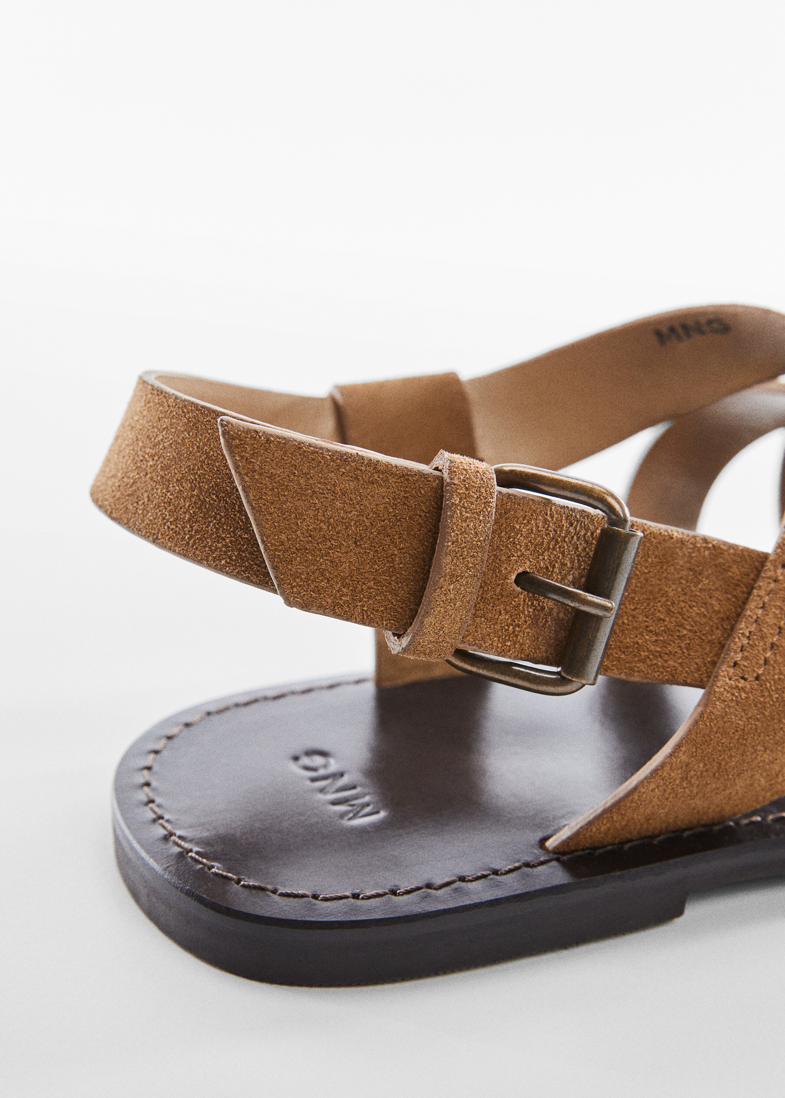 Split suede sandal with straps - Details of the article 2