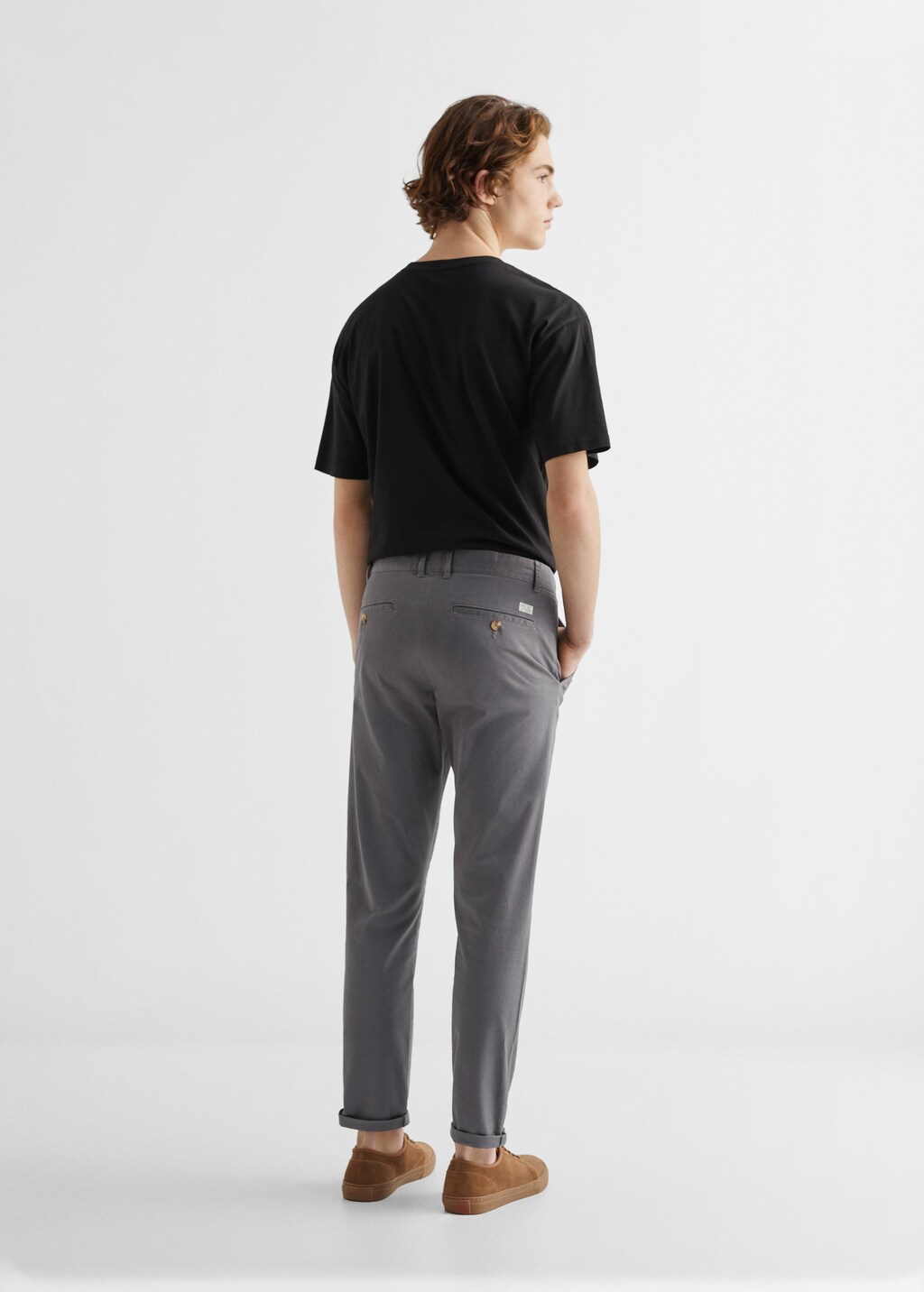 Cotton chinos - Reverse of the article