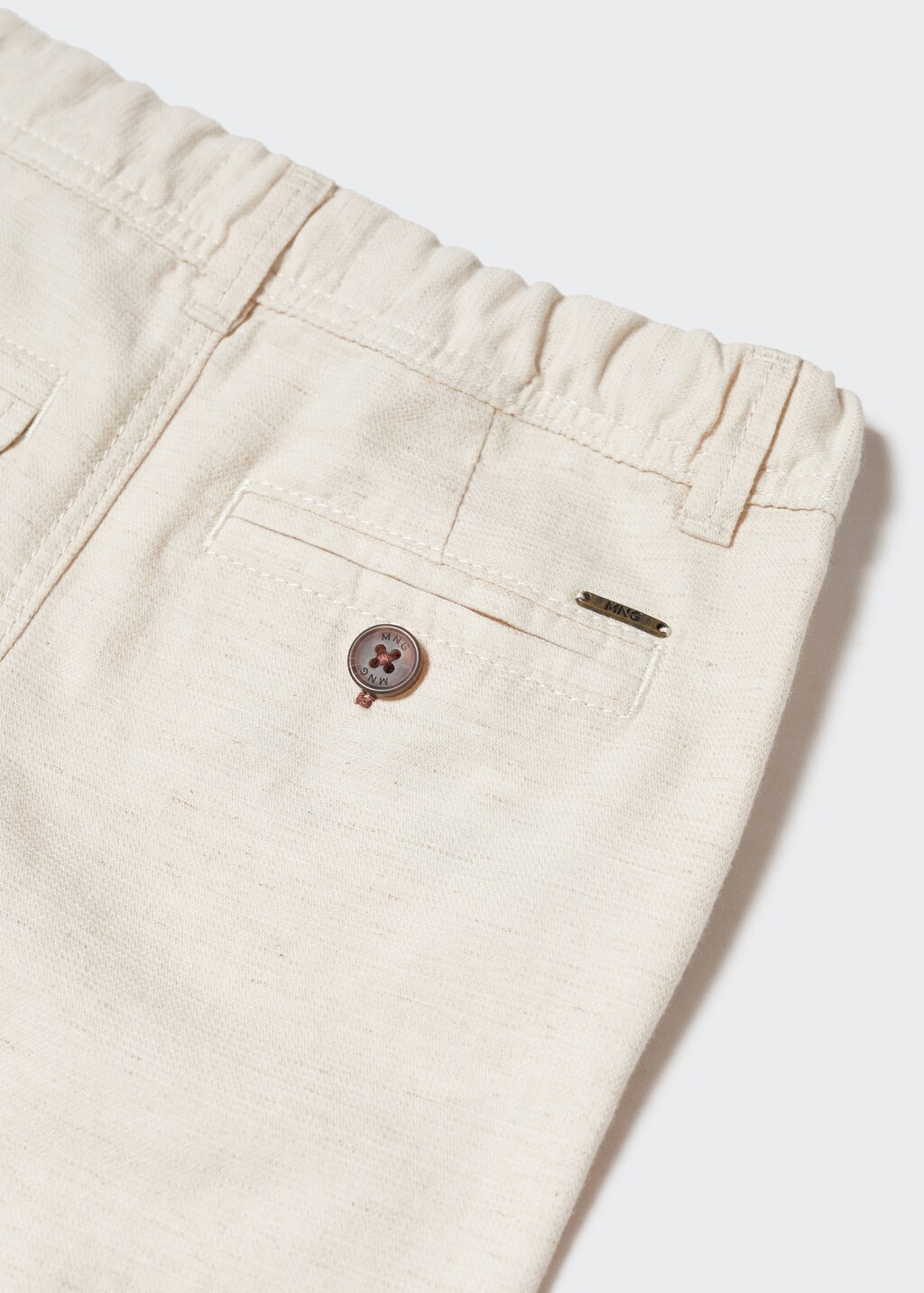 Linen chino trousers - Details of the article 0